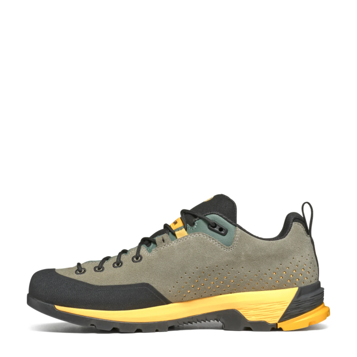 Pánska nízka turistická celokožená obuv TECNICA Sulfur GTX Ms, medium green yellow · záber 3