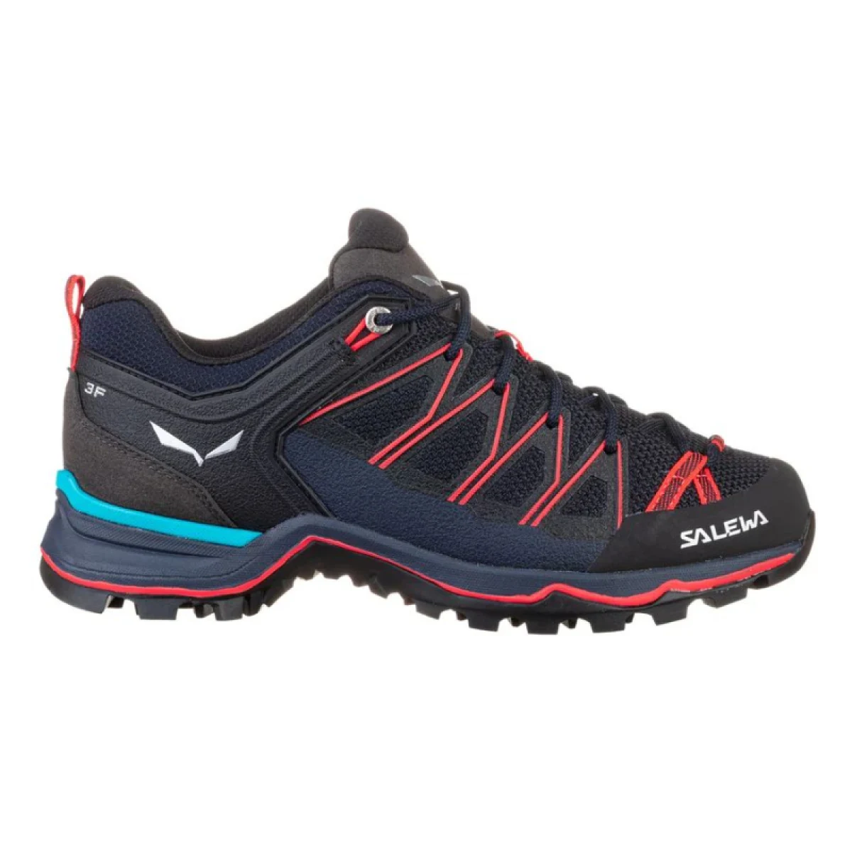 Dámska nízka turistická obuv SALEWA Mountain Trainer Lite W premium navy flue coral · záber 2