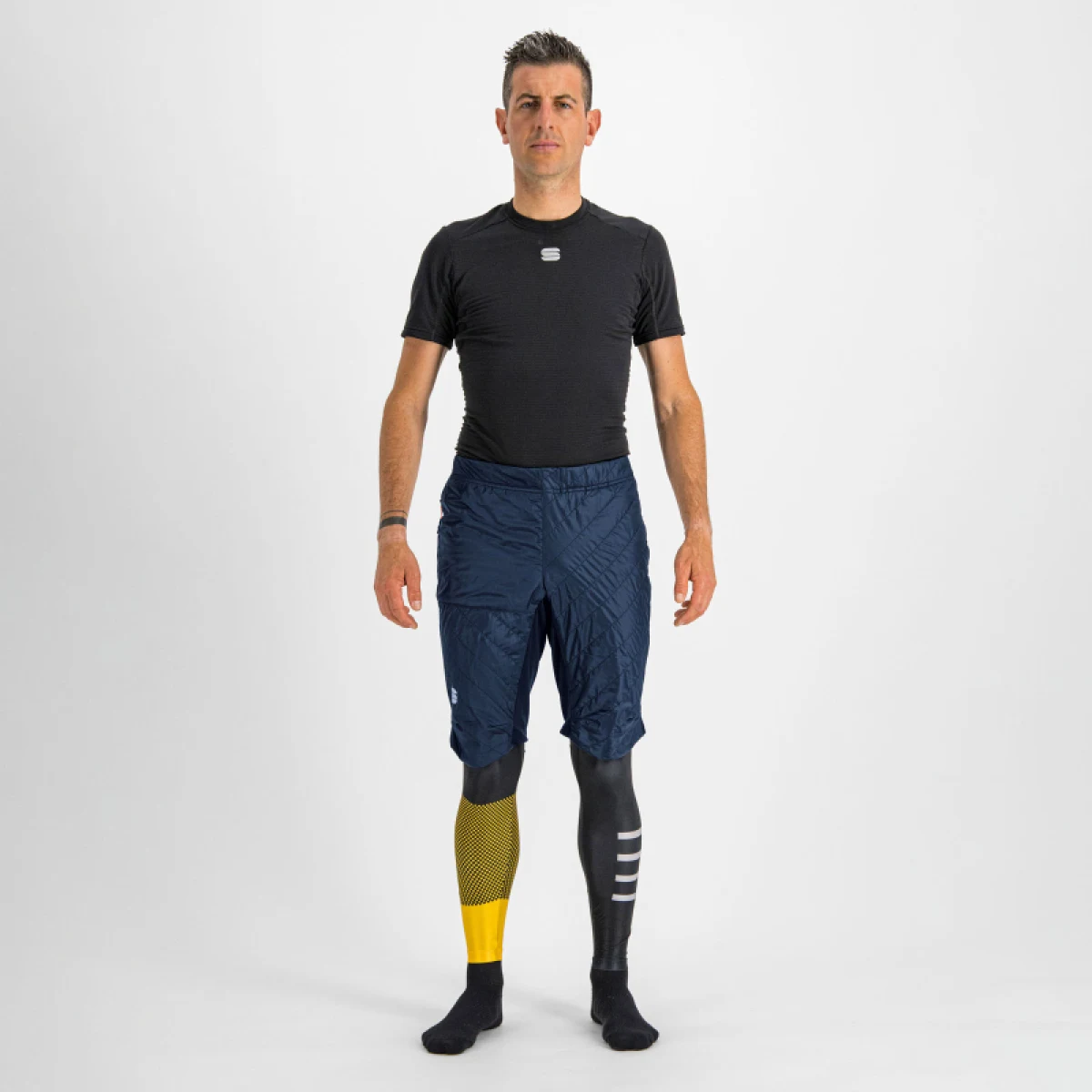 Pánske zateplené bežecké kraťasy SPORTFUL Rythmo over short, galaxy blue · záber 2