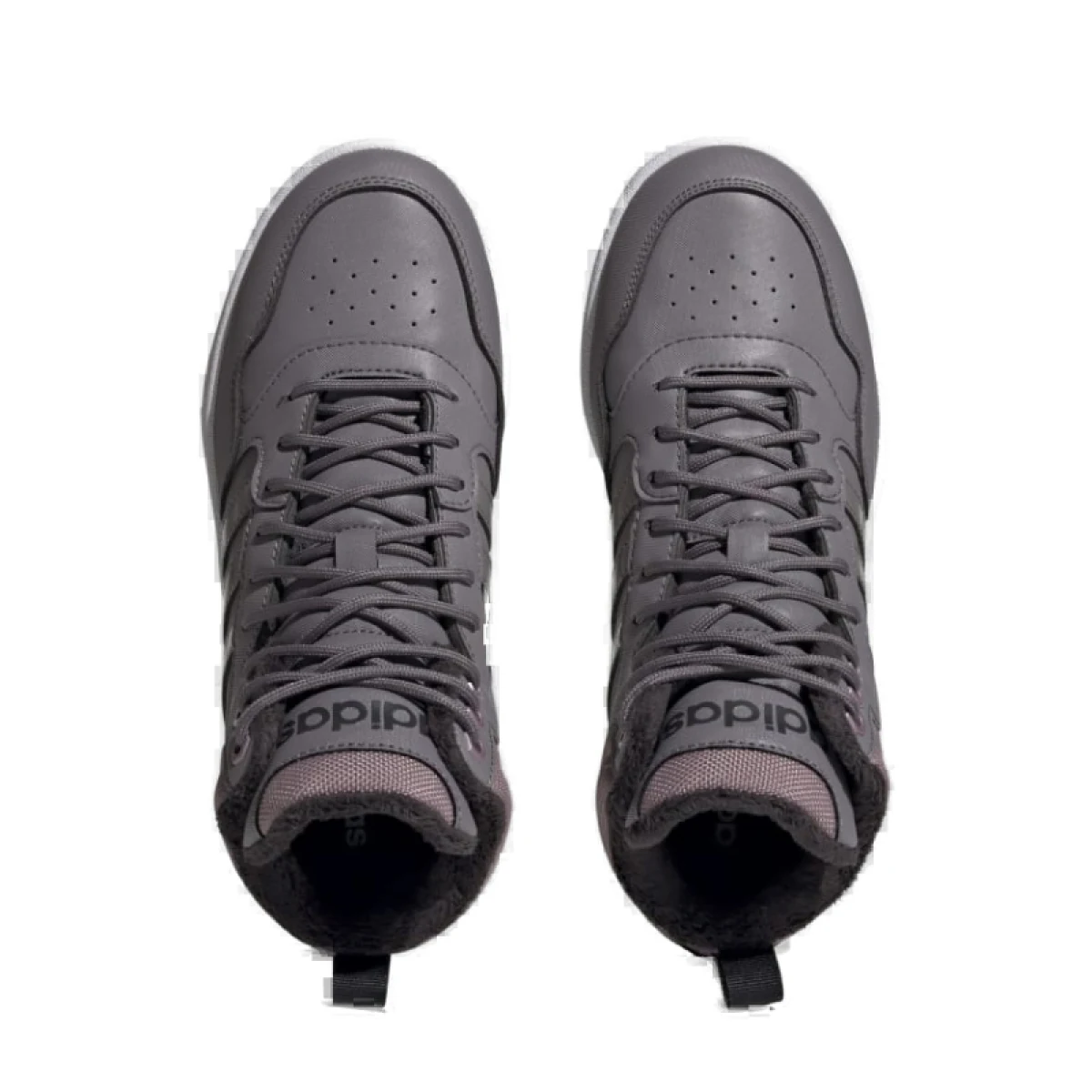 Dámske členkové zimné topánky ADIDAS Hoops 3.0 Mid WTR tracy grey tracy grey wonder red · záber 5