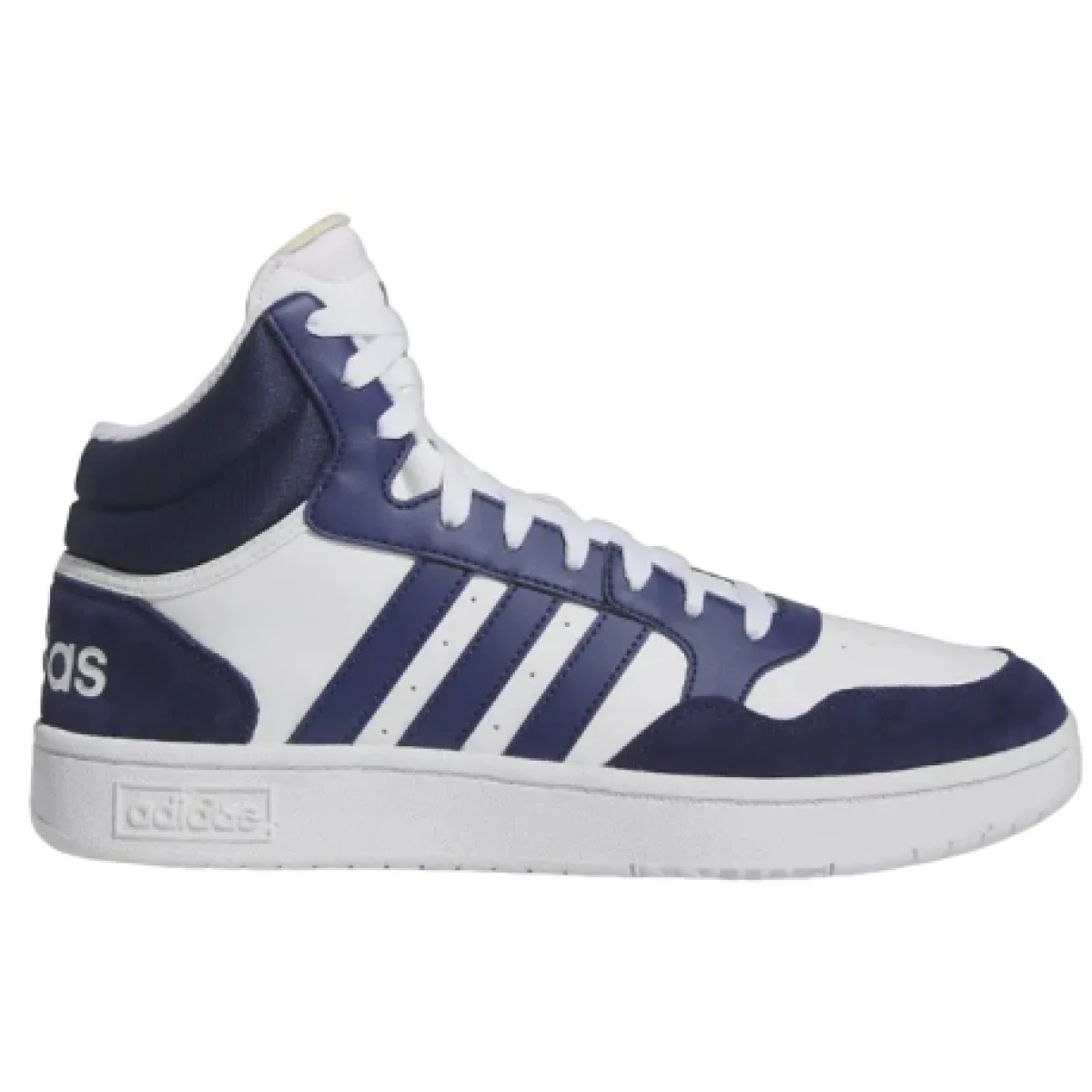 Pánska vychádzková obuv ADIDAS Hoops 3.0 Mid cloud white dark blue dark blue · záber 1