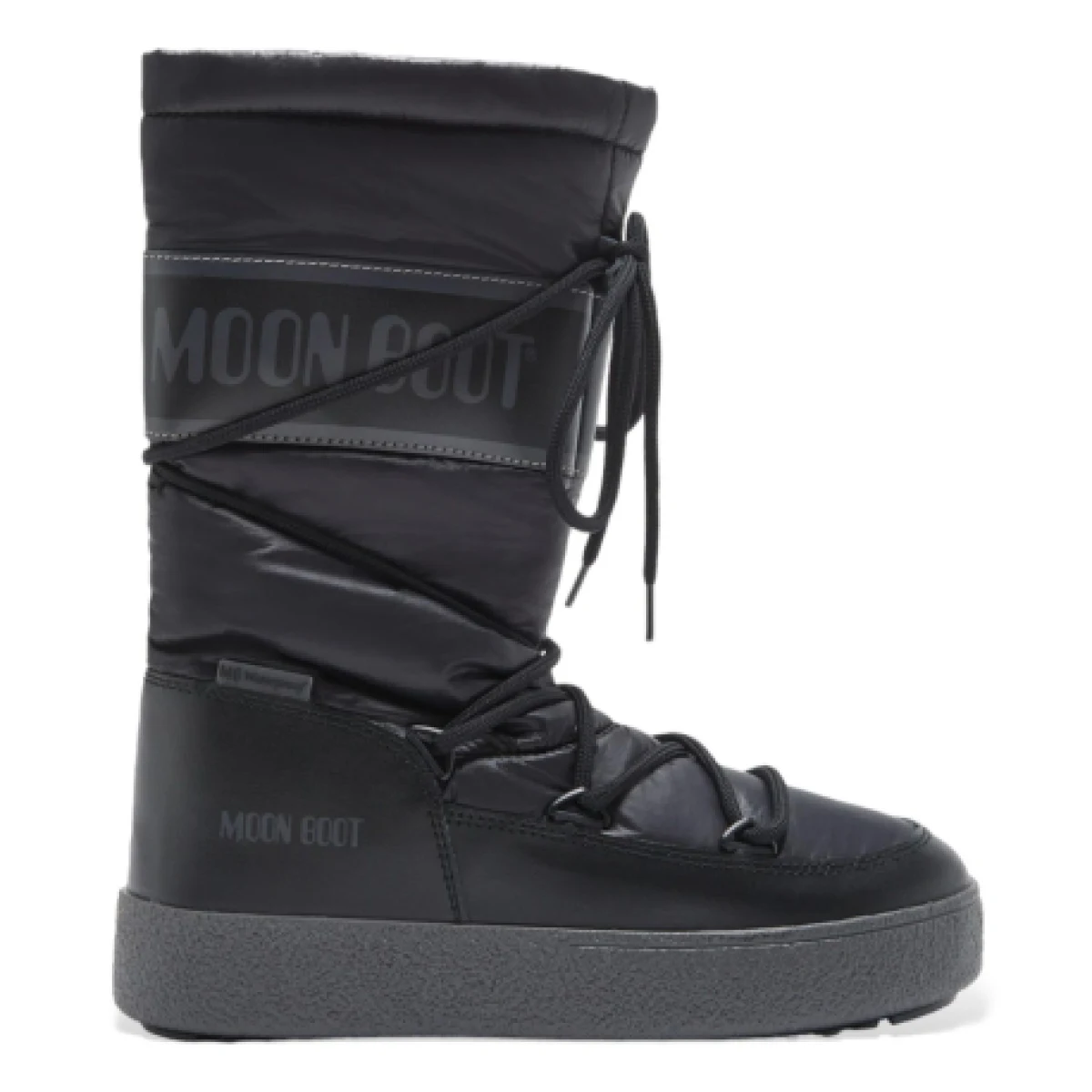 Dámske členkové zimné topánky MOON BOOT LTRACK HIGH NYLON WP, 001 black · záber 1