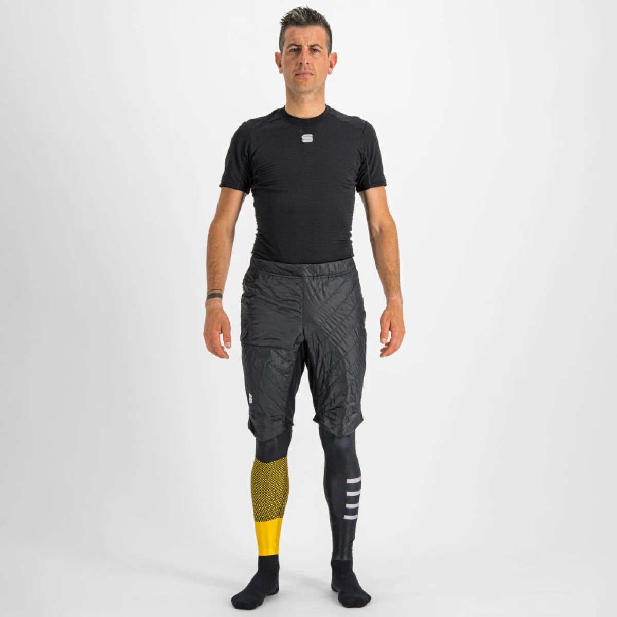 Pánske zateplené bežecké kraťasy SPORTFUL Rythmo over short, black · záber 2