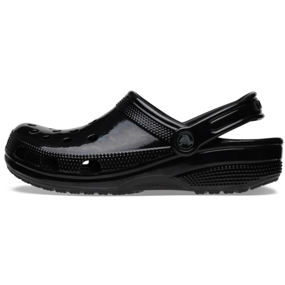 Kroksy (rekreačná obuv) CROCS Classic High Shine Clog black · záber 3