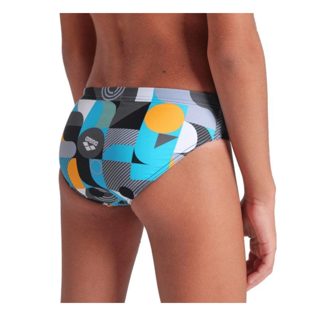 Chlapčenské plavecké plavky ARENA BOYS WALLPAPER BRIEFS-BLACK MULTI · záber 3