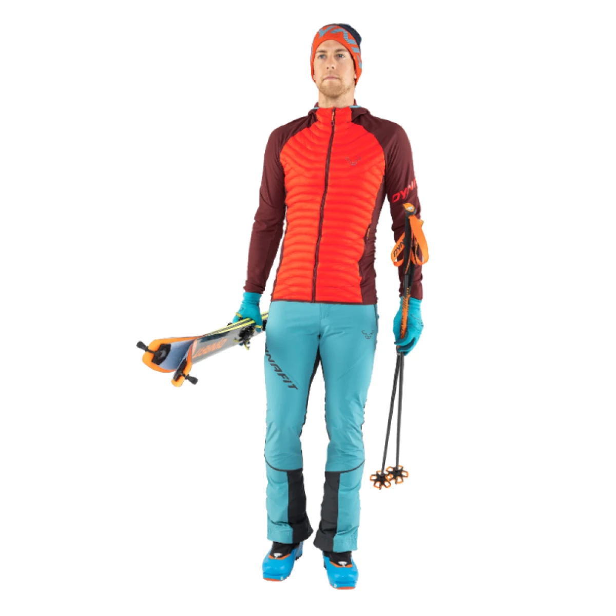 Pánske nohavice na skialp DYNAFIT Speed Dynastretch Pants M-8071-storm blue · záber 5
