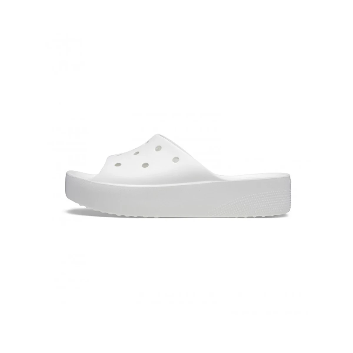 Dámske šlapky (plážová obuv) CROCS Classic Platform Slide white · záber 3