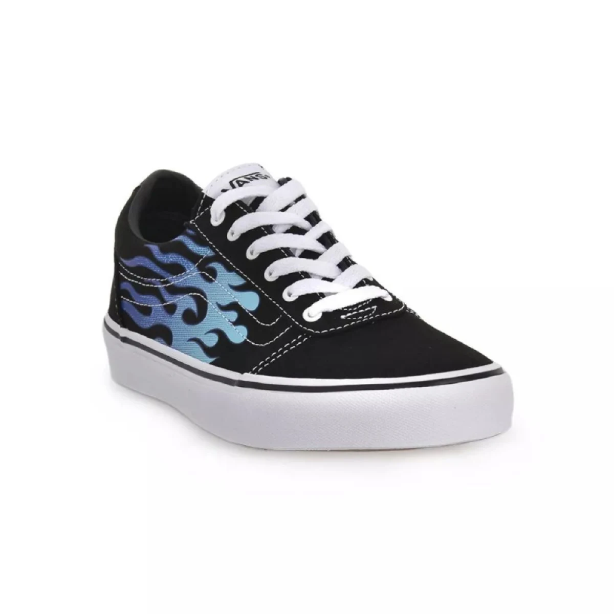 Chlapčenská rekreačná obuv VANS Ward Flame black white · záber 3