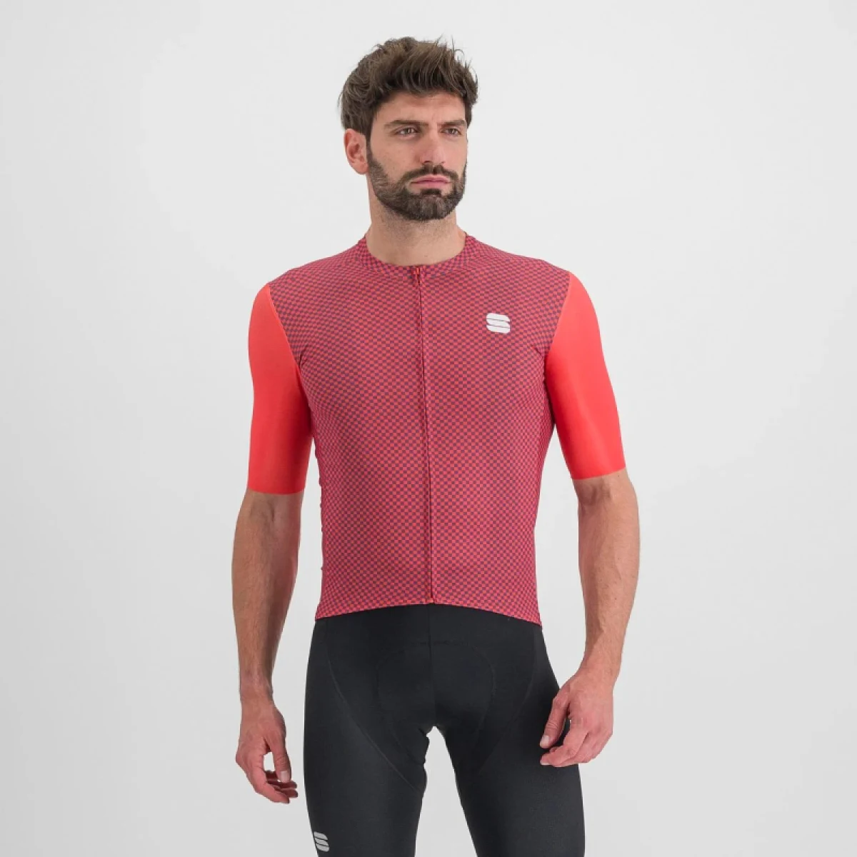 Pánsky cyklistický dres s krátkym rukávom SPORTFUL Checkmate jersey, pompelmo mulled grape · záber 2