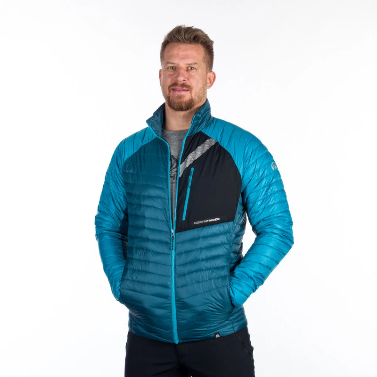 Pánska turistická bunda NORTHFINDER WILLARD-526-inkblue · záber 3