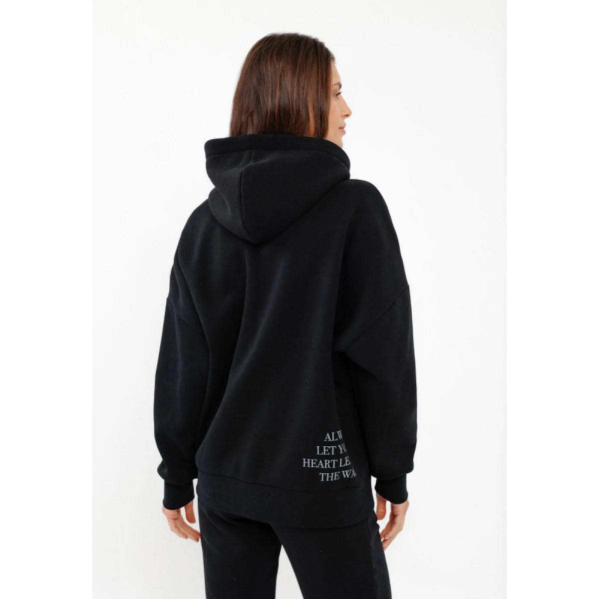 Dámska mikina s kapucňou VOLCANO B-MIKA-700-BLACK · záber 3