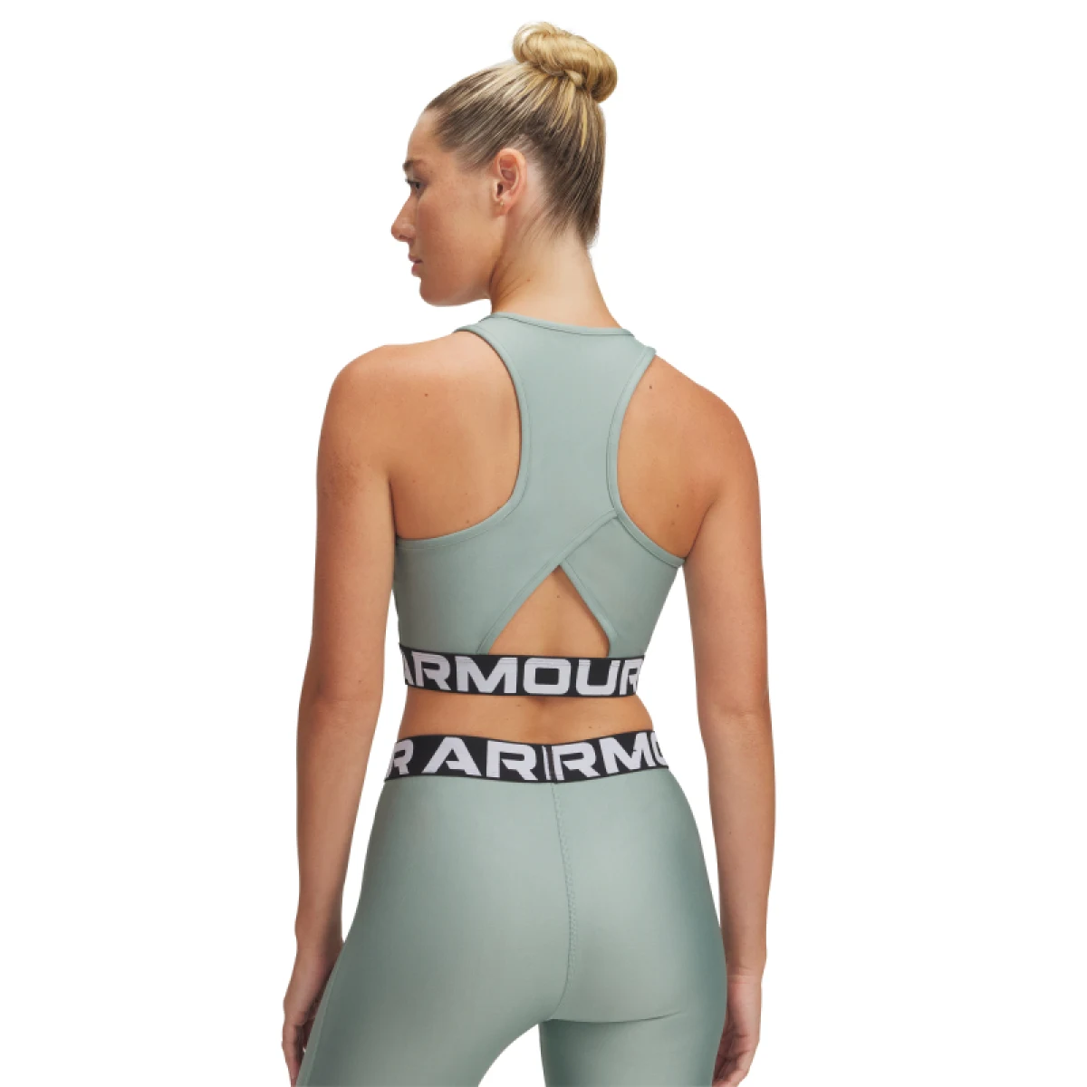 Dámske tréningové tielko UNDER ARMOUR HeatGear Rib Tank-GRN · záber 3