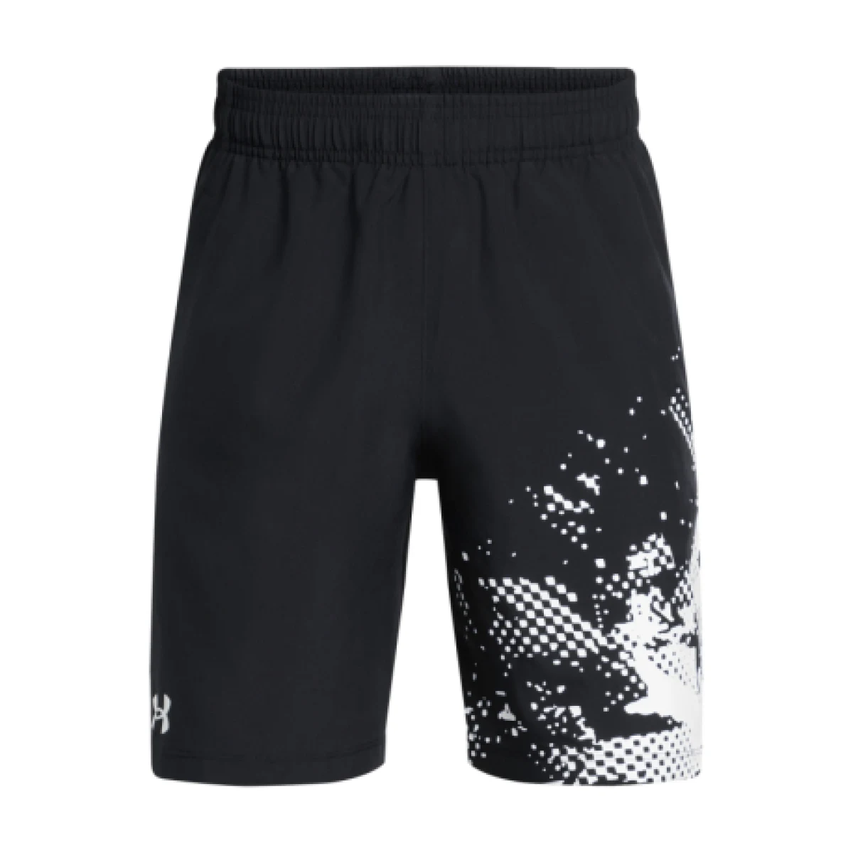 Chlapčenské tréningové kraťasy UNDER ARMOUR UA Tech Woven Graphic Short-BLK · záber 1