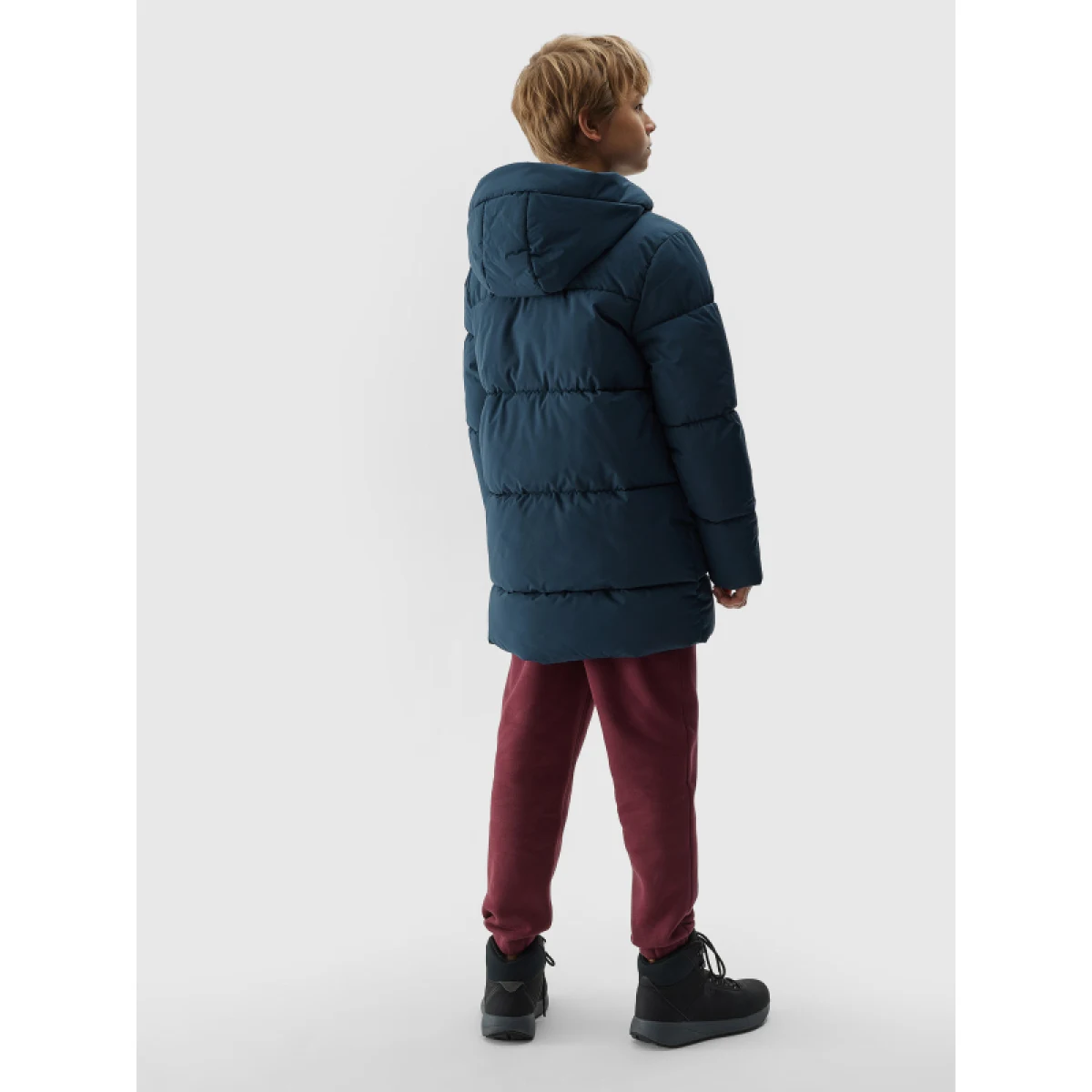 Chlapčenská bunda 4F JUNIOR DOWN JACKET-JAW23TDJAM275-31S-NAVY · záber 5