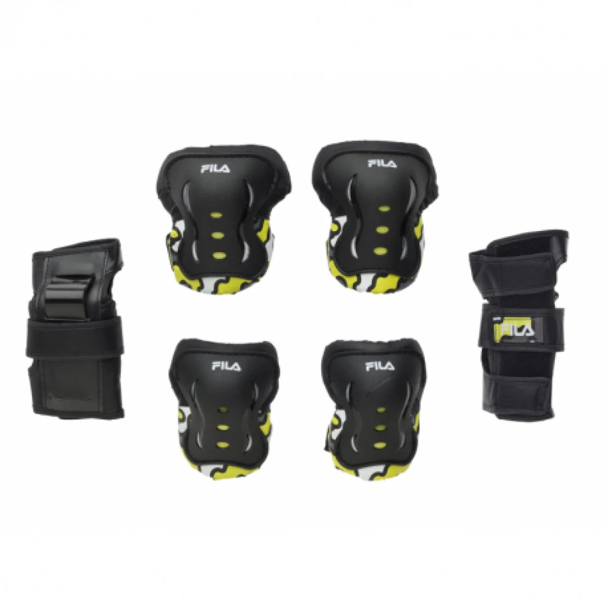 Chlapčenský chrániče na korčule FILA SKATES JR BOY FP GEARS BLK YELLO · záber 1