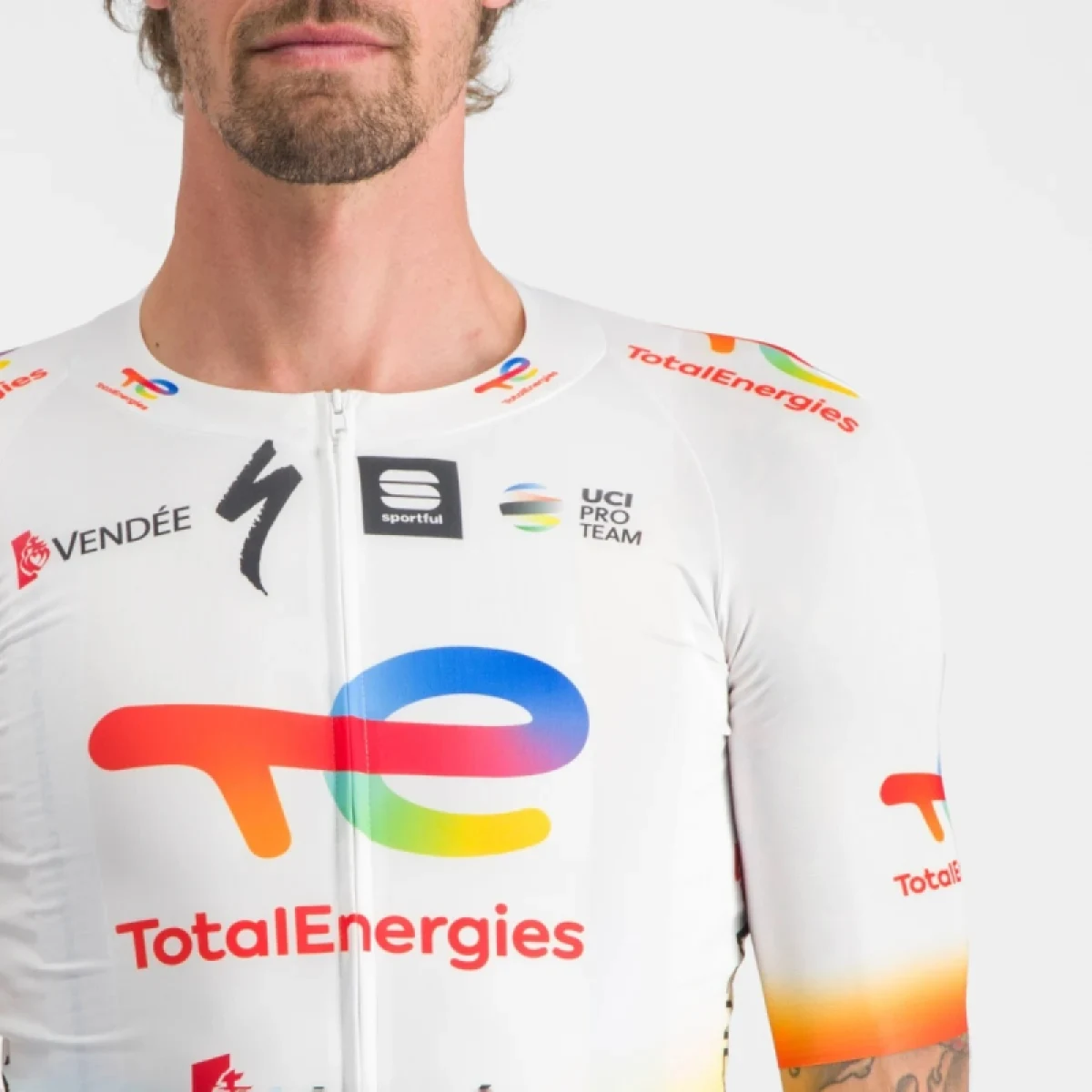 Pánsky cyklistický dres s krátkym rukávom SPORTFUL Te bomber jersey, white · záber 5