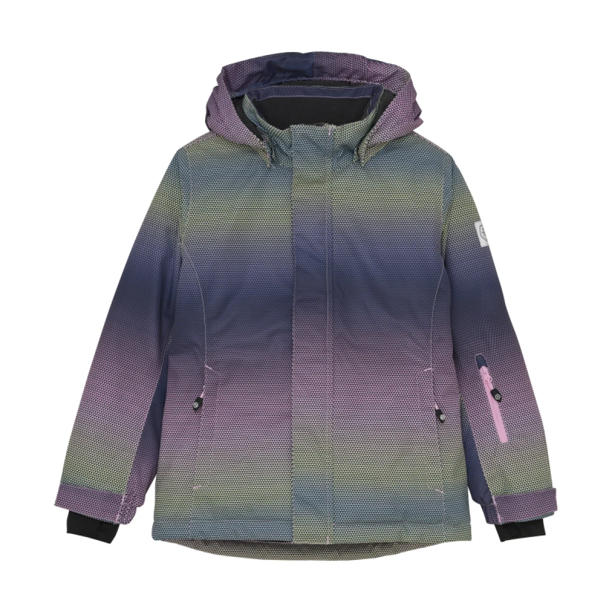 Dievčenská lyžiarska bunda - Veľkosť: 4213 | Farba: Kids Ski Jacket - Aop -4213-Bonbon · záber 3
