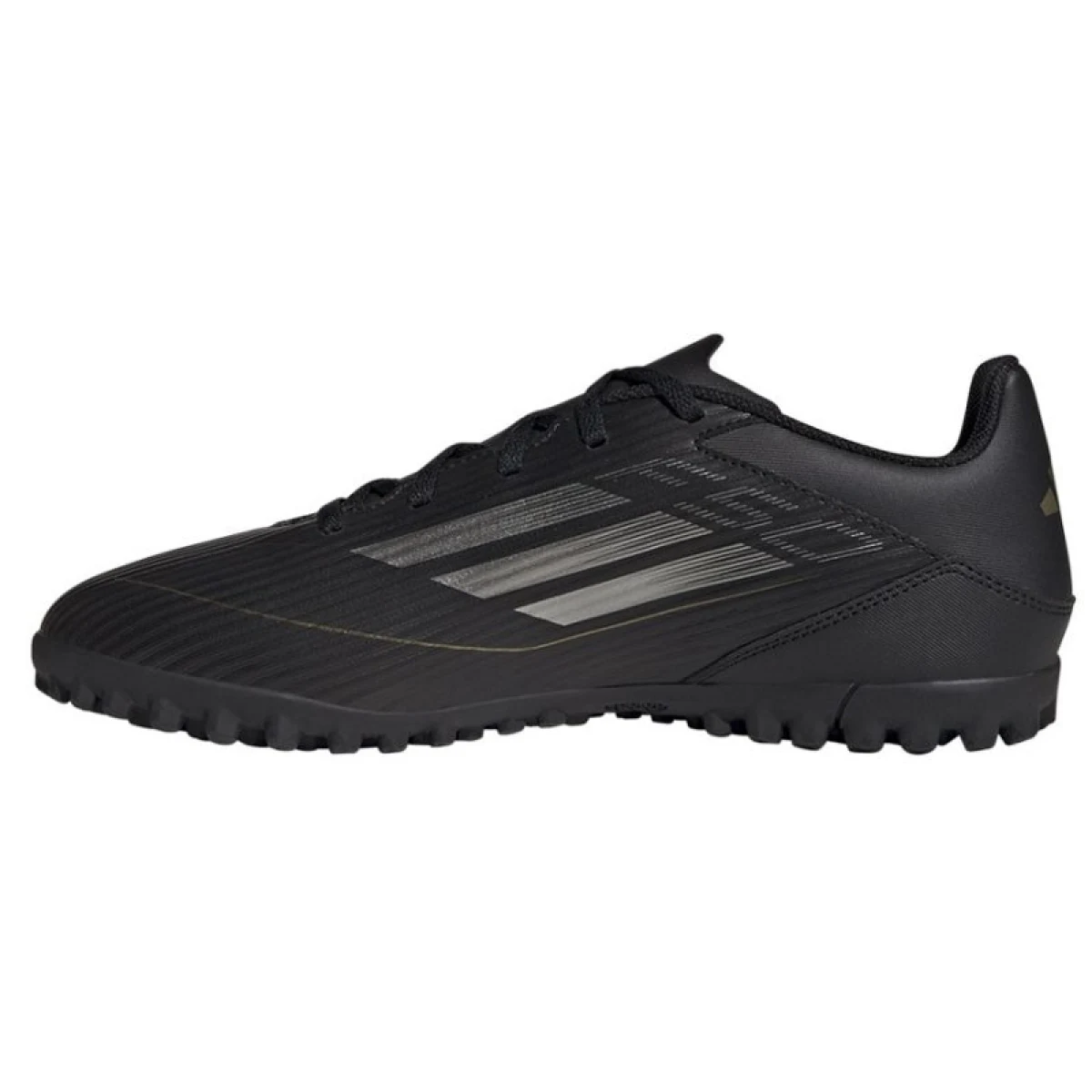 Pánske futbalové kopačky turfy ADIDAS F50 Club M TF core black iron metallic gold metallic · záber 3