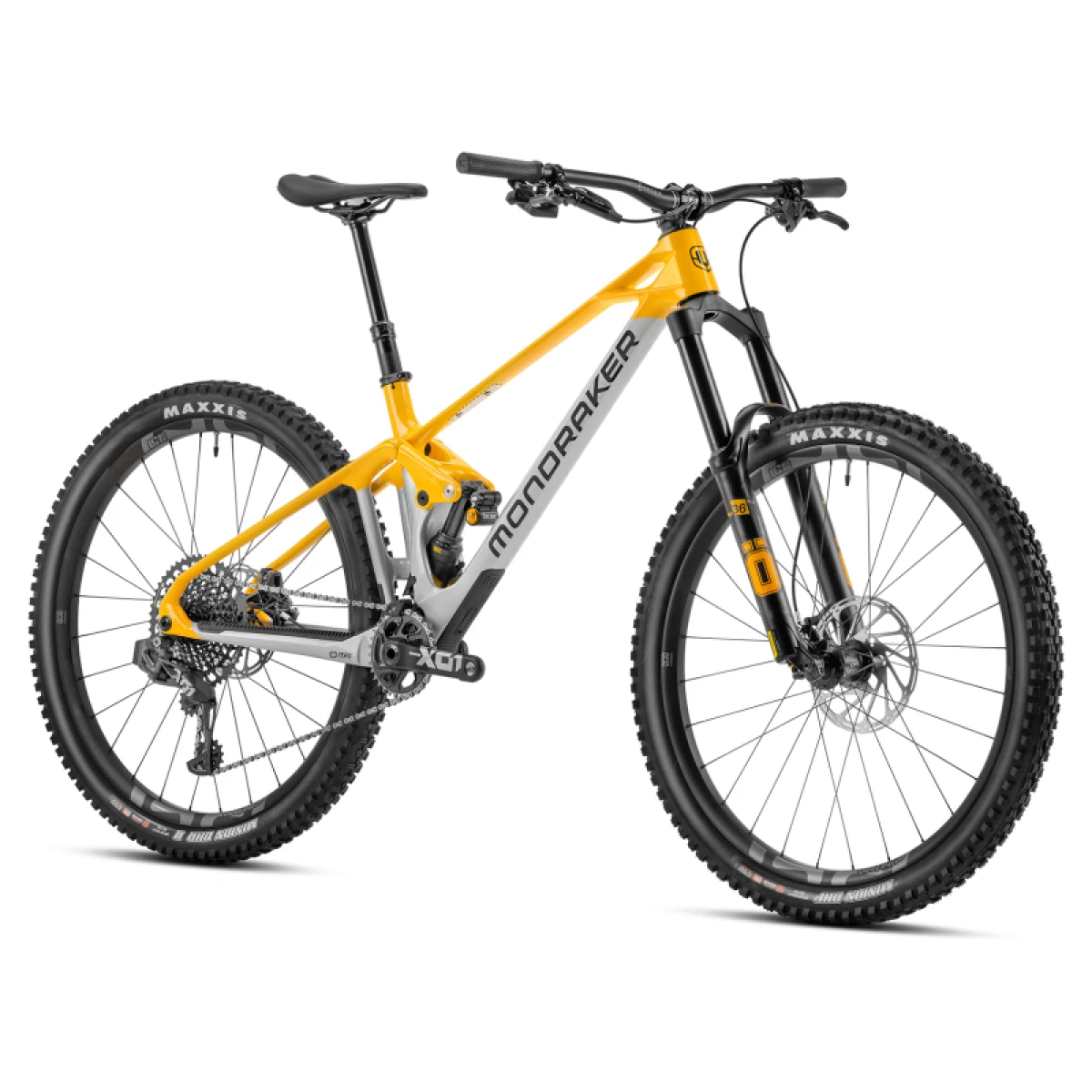 Horský bicykel MONDRAKER Foxy Carbon XR MIND, racing silver yellow · záber 2