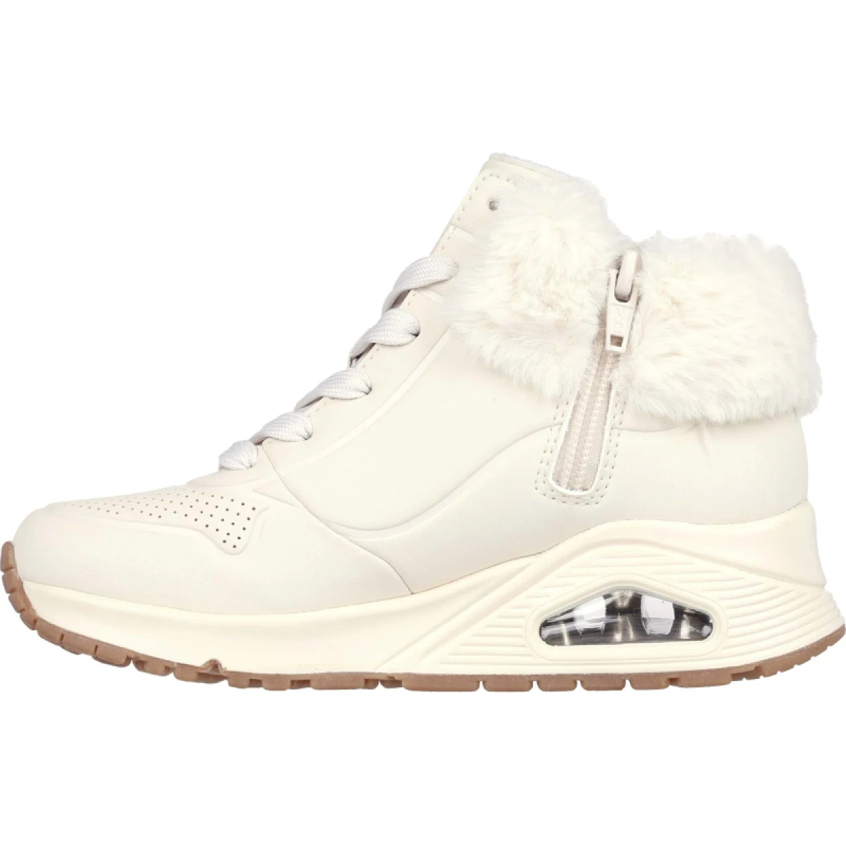 Dievčenské členkové zimné topánky SKECHERS Uno Fall Air natural · záber 3