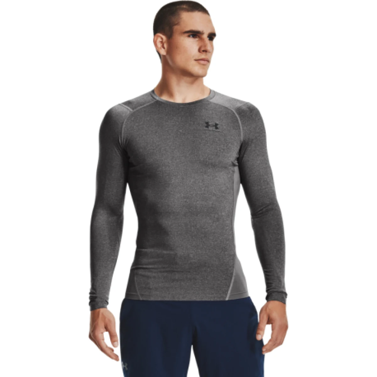 Pánske kompresné tričko s dlhým rukávom UNDER ARMOUR UA HG Armour Comp LS-GRY · záber 1