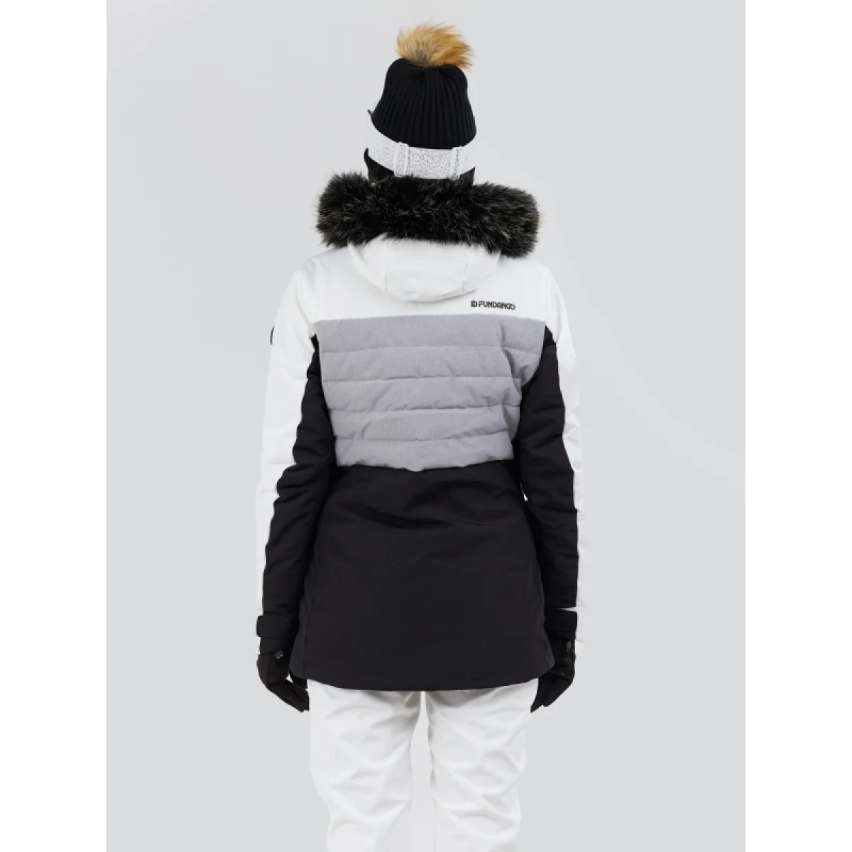 Dámska lyžiarska bunda FUNDANGO Salina Padded Jacket-100-white · záber 3