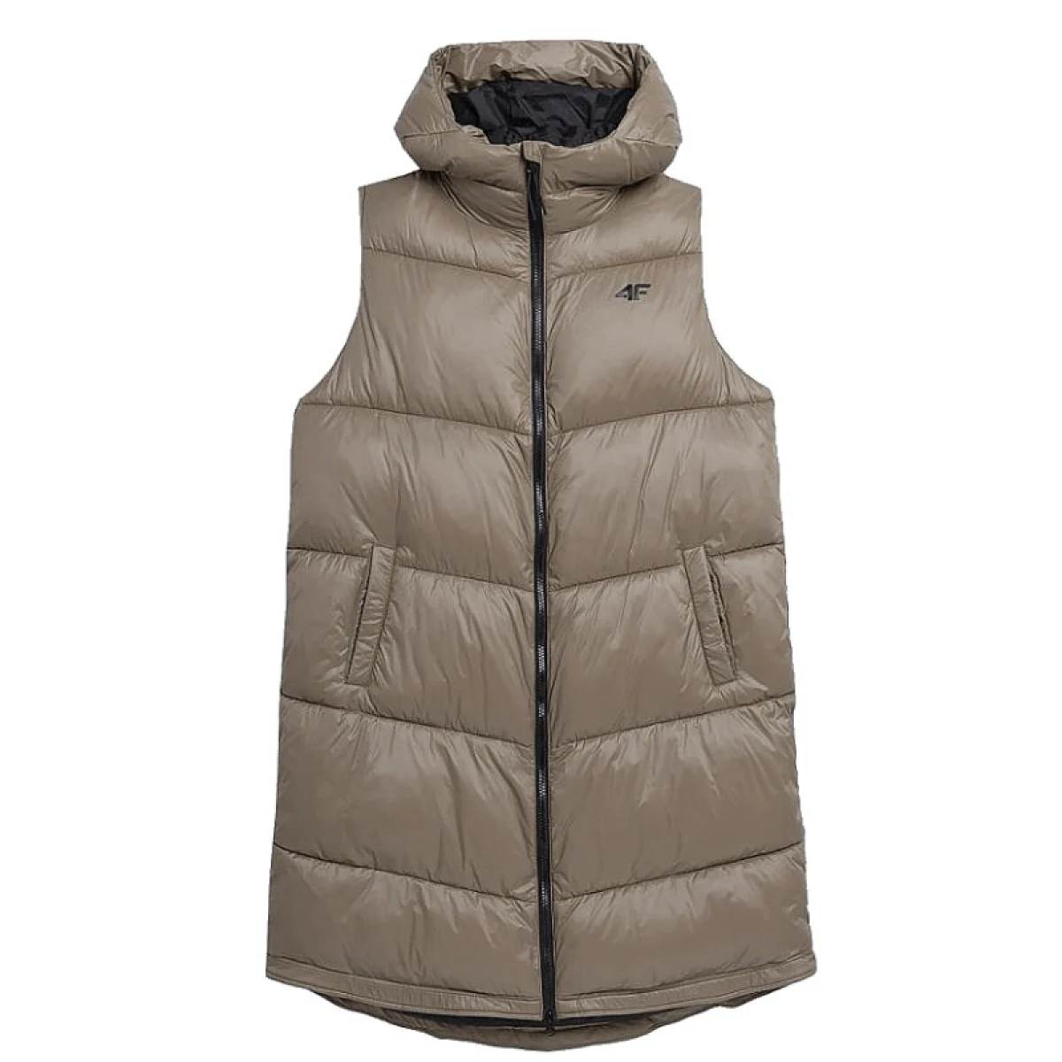 Dámska vesta 4F VEST-AW23TVESF074-82S-LIGHT BROWN · záber 4