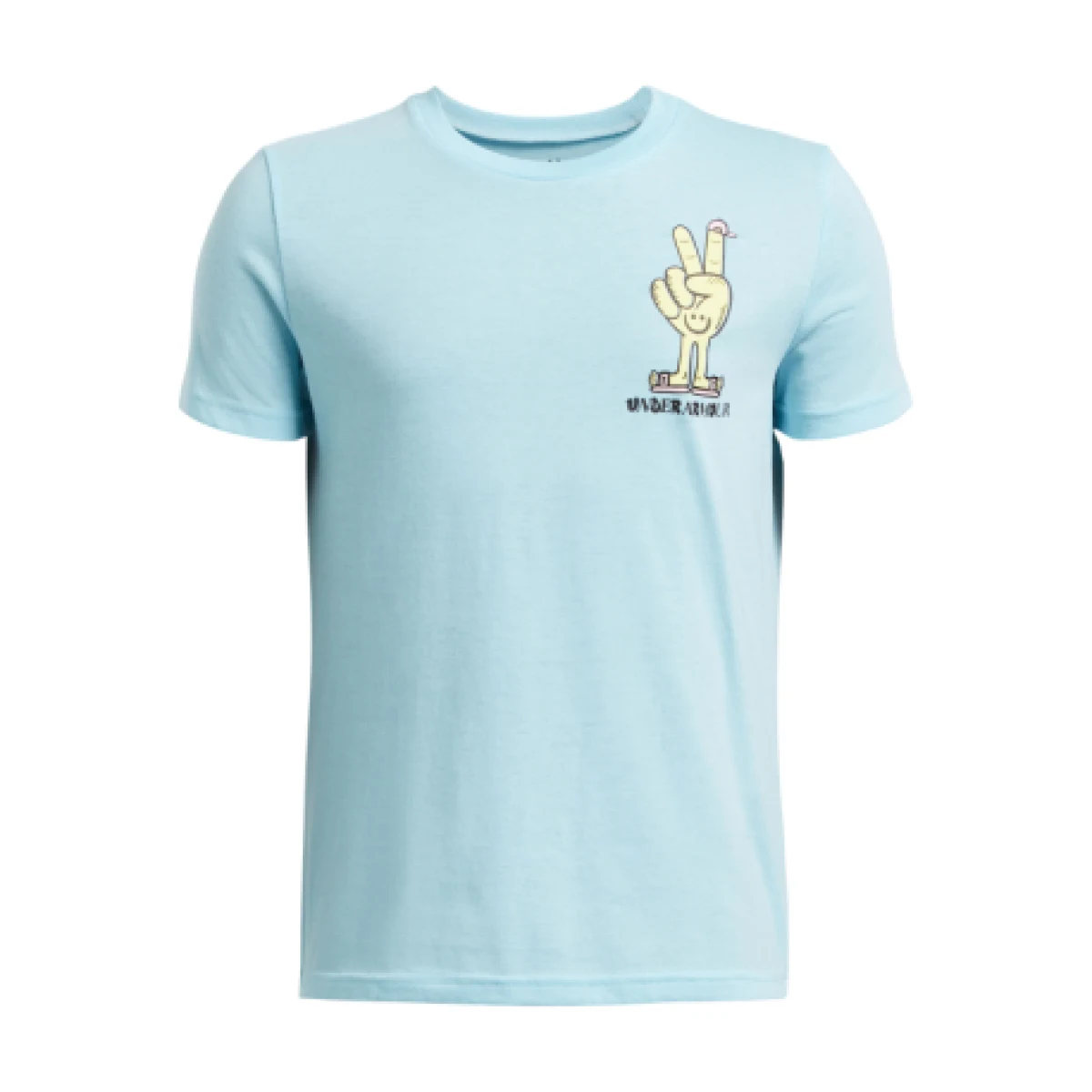 Chlapčenské tričko s krátkym rukávom UNDER ARMOUR UA B PEACE LOVE UA SS-BLU · záber 1