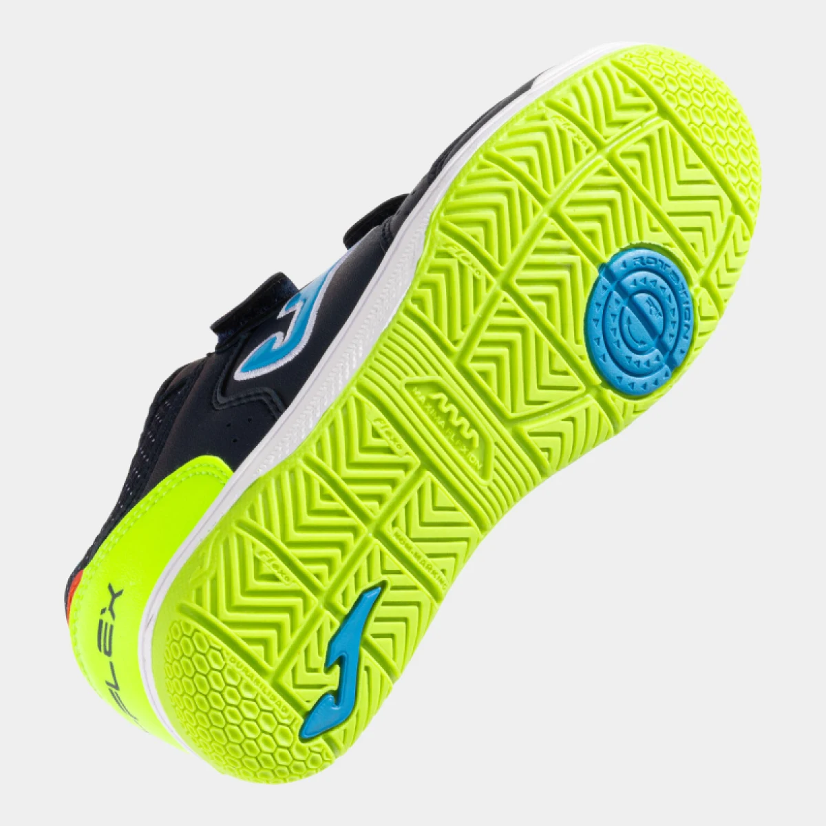 Chlapčenské futbalové kopačky halové JOMA Top Flex 2533 K IC navy blue green · záber 5