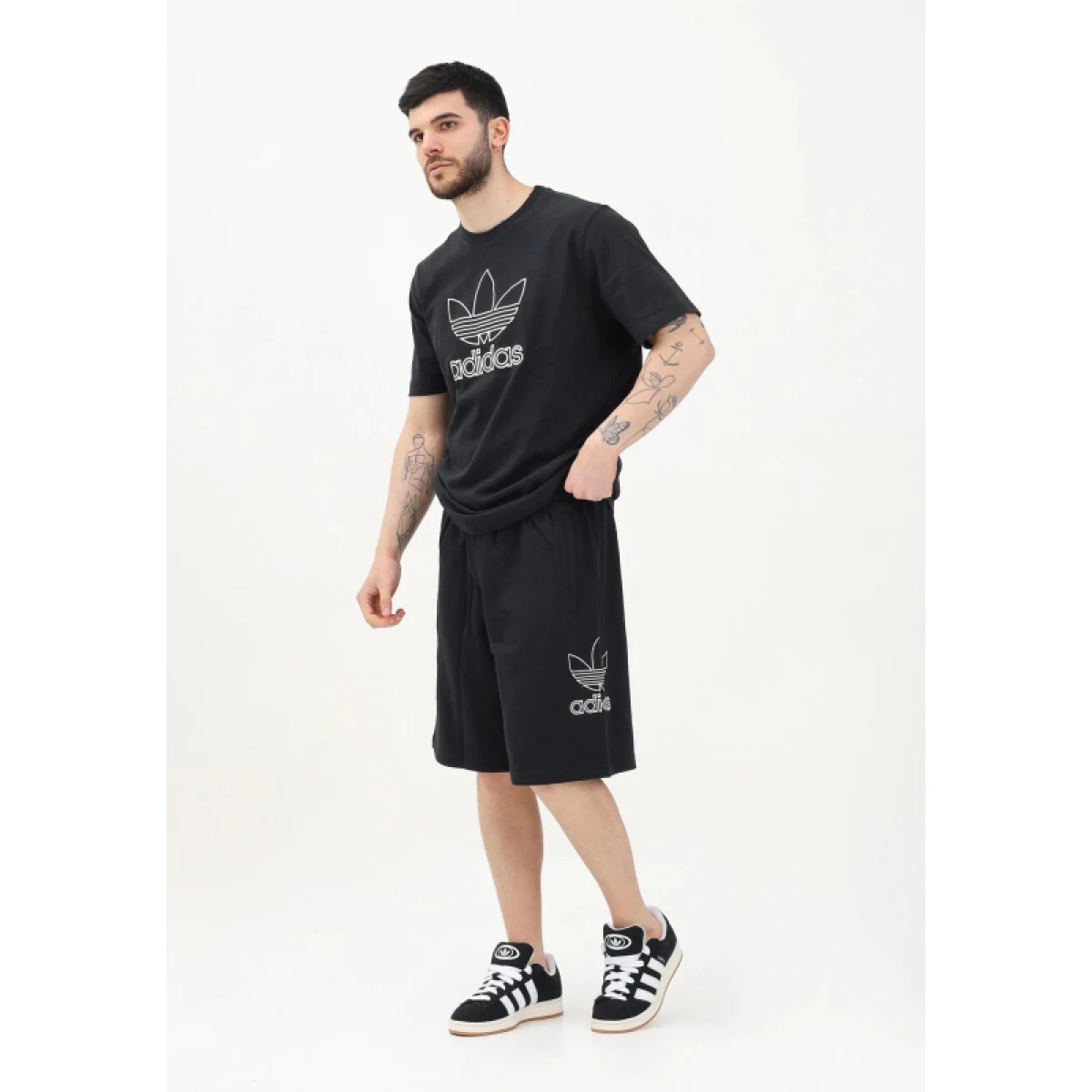 Pánske teplákové kraťasy ADIDAS ORIGINALS TREF SHORT BLACK · záber 3