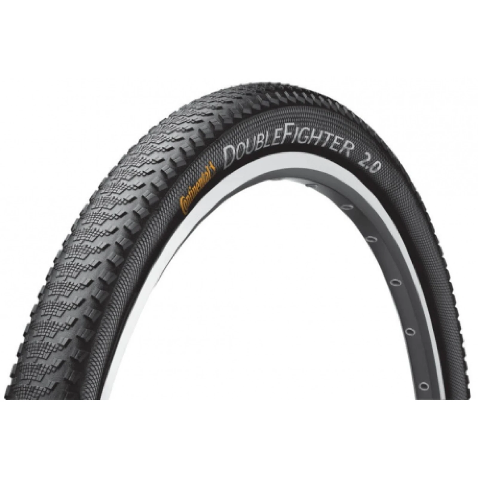 Plášť na bicykel CONTINENTAL Double Fighter III Sport drát - 27.5x2.0 · záber 1