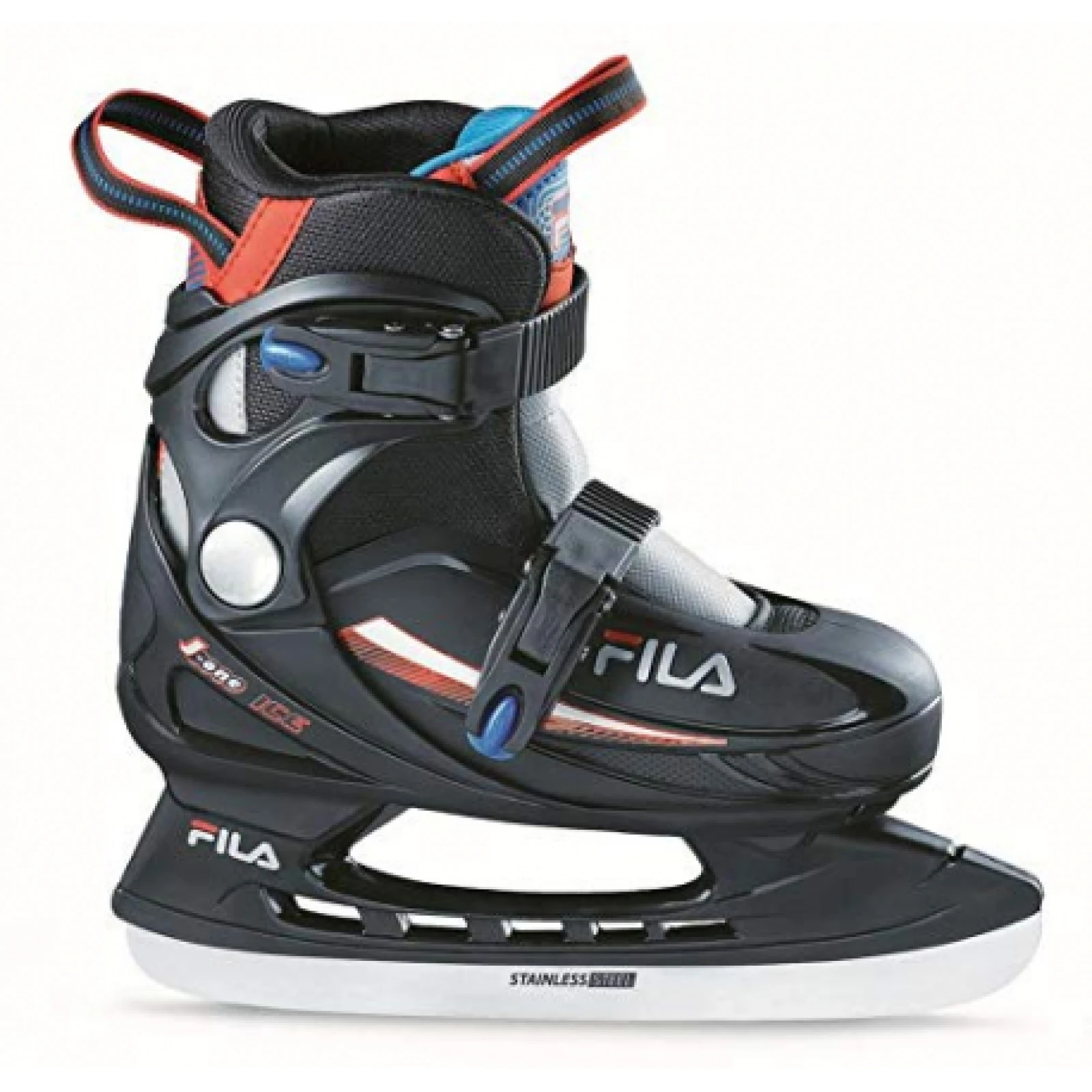 Juniorské ľadové korčule FILA SKATES J-ONE ICE HR BLK RED BLUE · záber 1