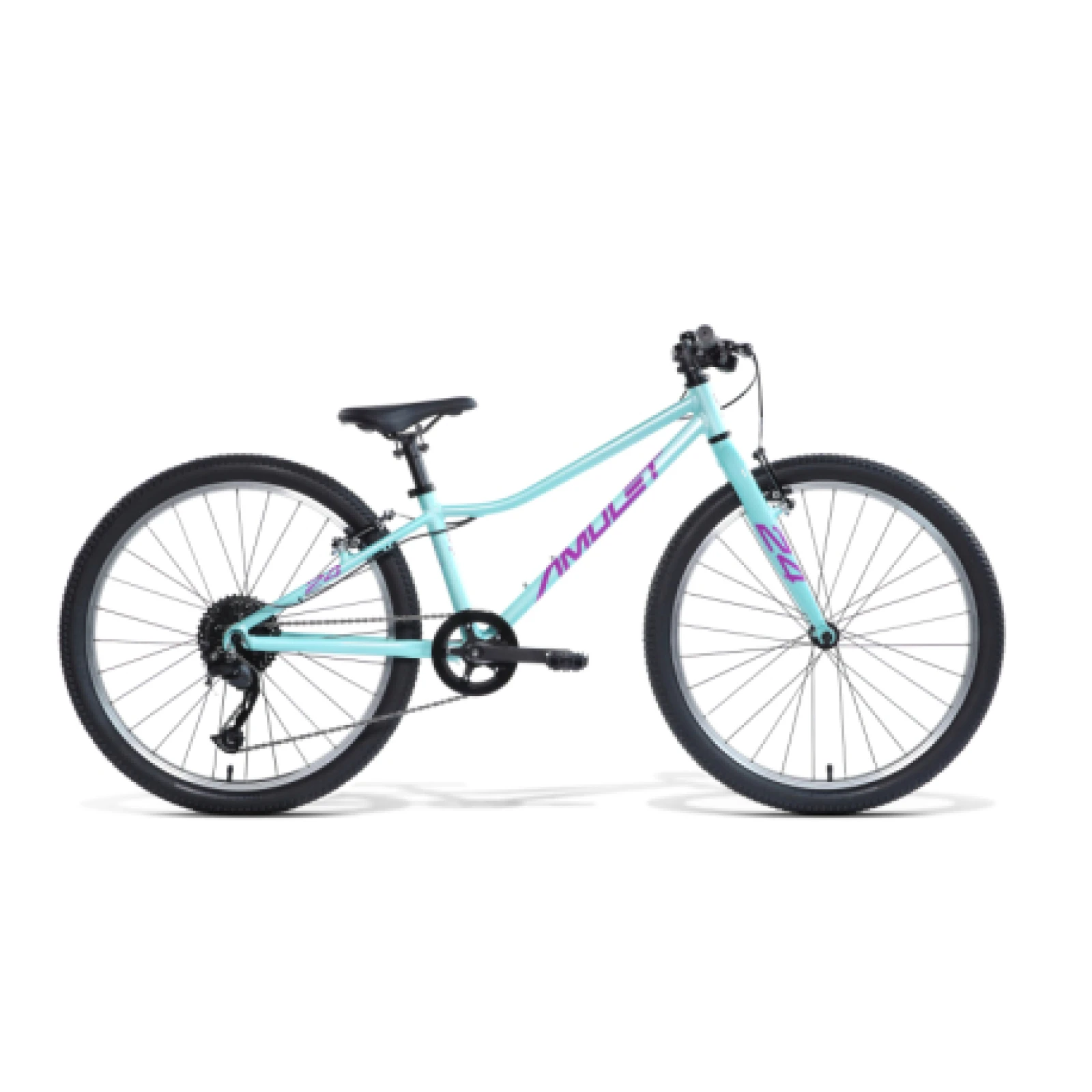 Dievčenský horský bicykel AMULET 24 Tomcat, celeste blue purple · záber 1