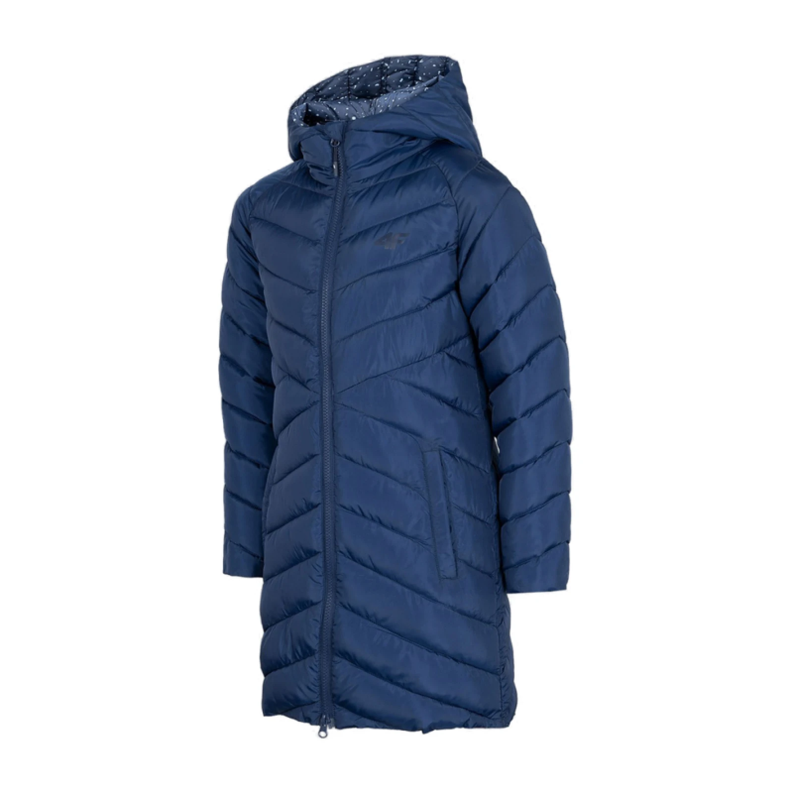 Dievčenská bunda 4F JUNIOR GIRLS JACKET JKUDP003-31S-NAVY · záber 4