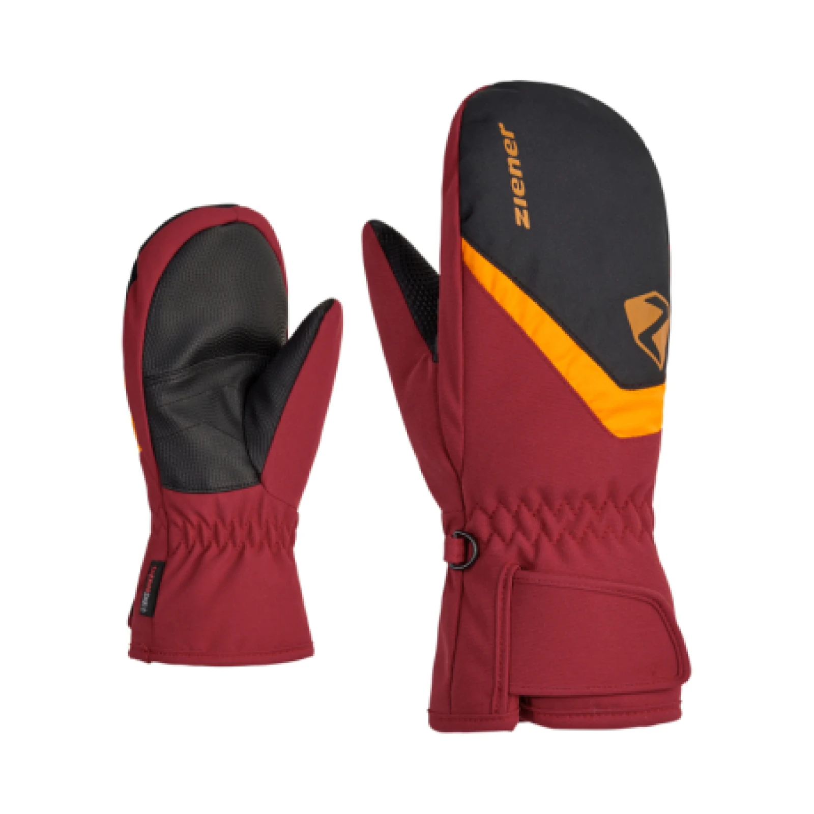 Lyžiarske rukavice palčiaky ZIENER LORIANO AS(R) MITTEN glove junior, red cabin · záber 1