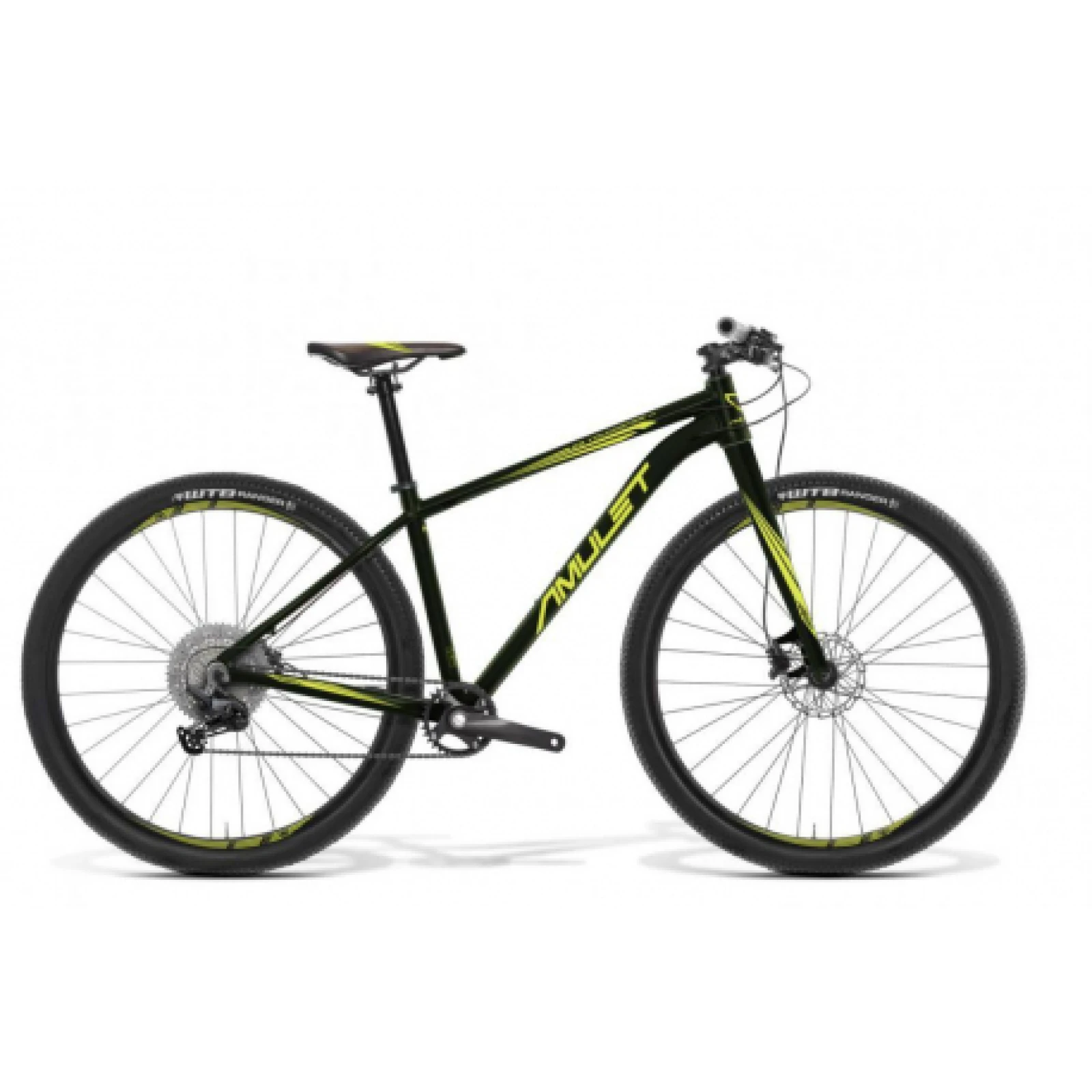 Juniorský horský bicykel AMULET 29 Youngster 1.11 SH, dark green matt green shiny · záber 1