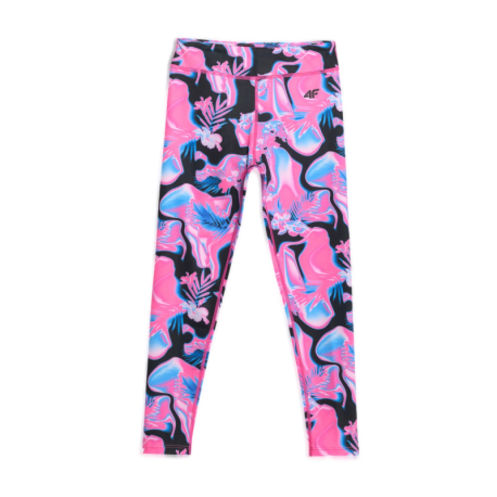 Dievčenské legíny 4F JUNIOR TIGHTS FNK F296-90A-MULTICOLOUR ALLOVER · záber 1