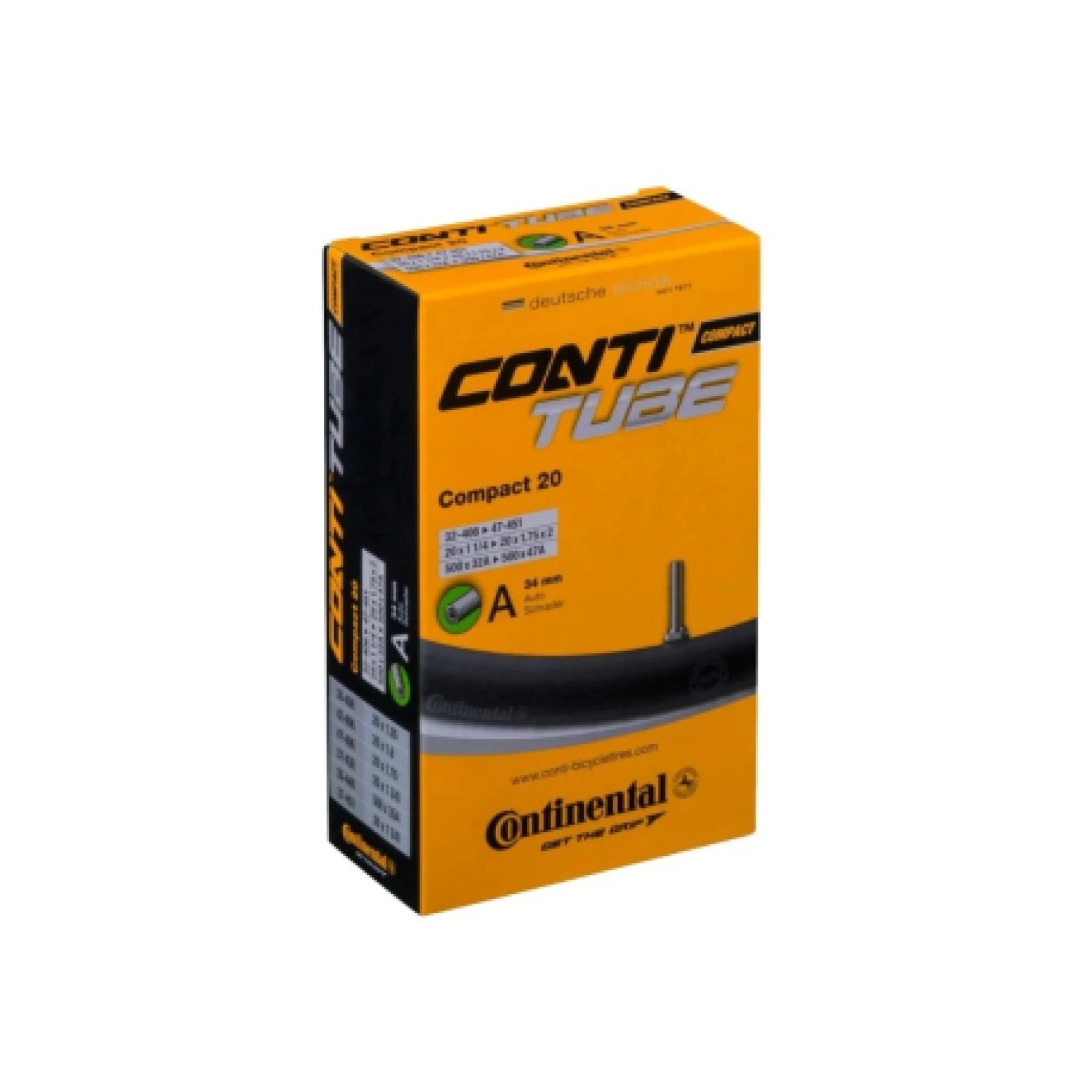 Duša na bicykel CONTINENTAL Compact 20 - autoventil · záber 1