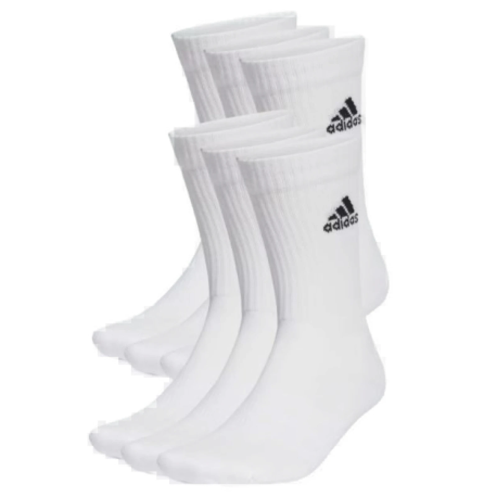 Ponožky ADIDAS 6 PACK -SPW CRW-WHITE BLACK · záber 1