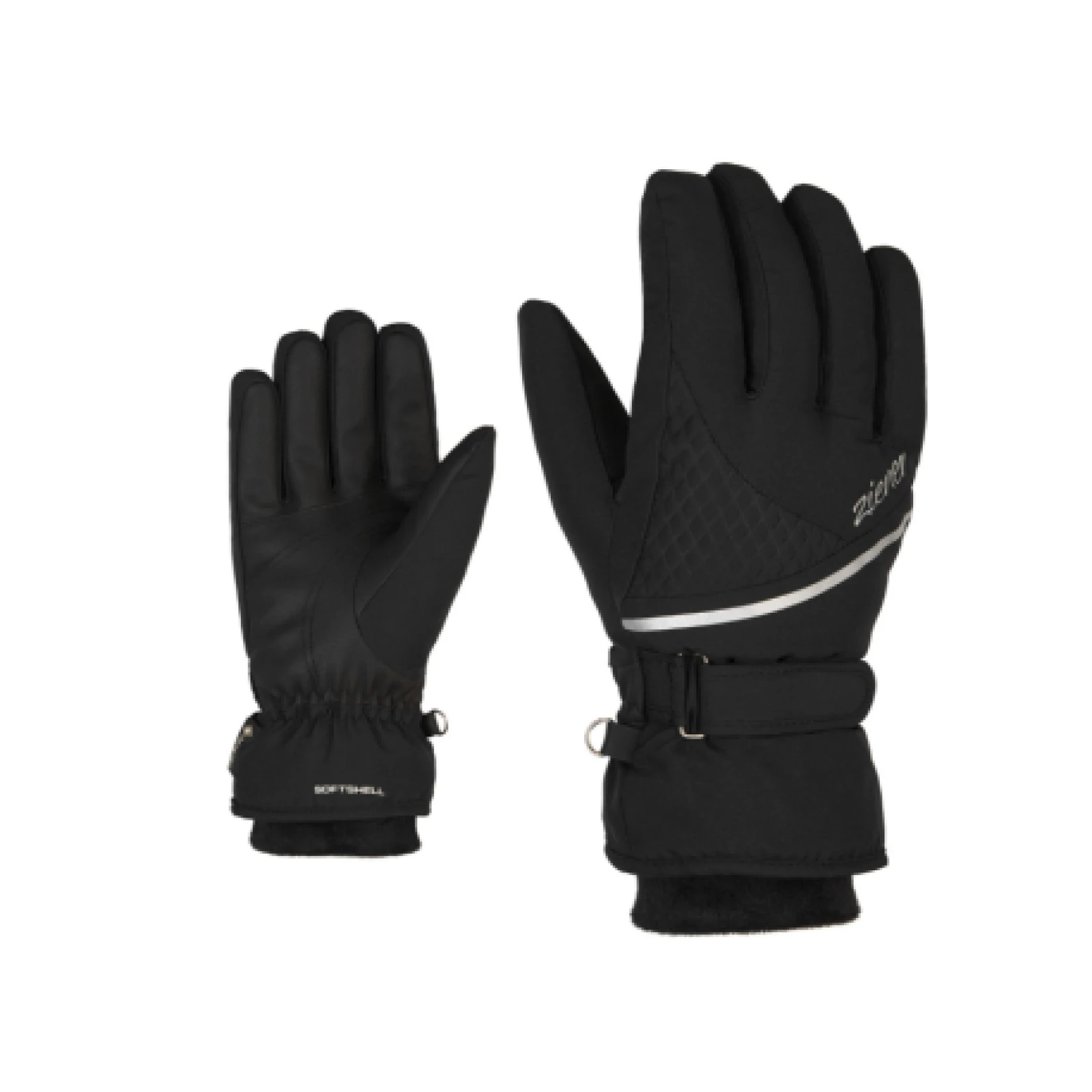 Dámske lyžiarske rukavice ZIENER KIANA GTX-801183-12-black · záber 1