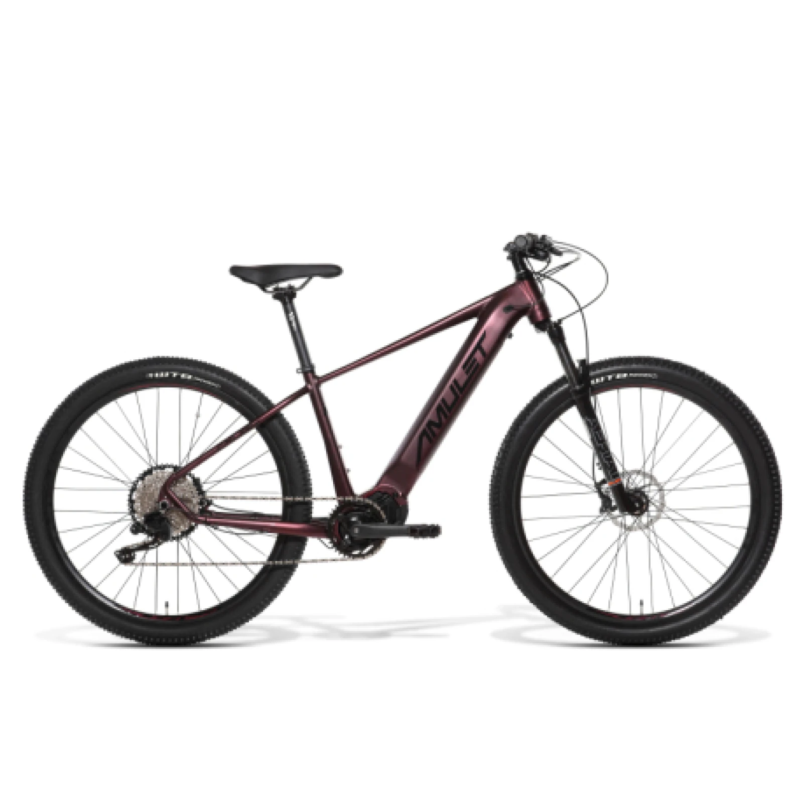 Dámsky horský elektrobicykel AMULET 29 eRival 5.5 SR, orient red black · záber 1