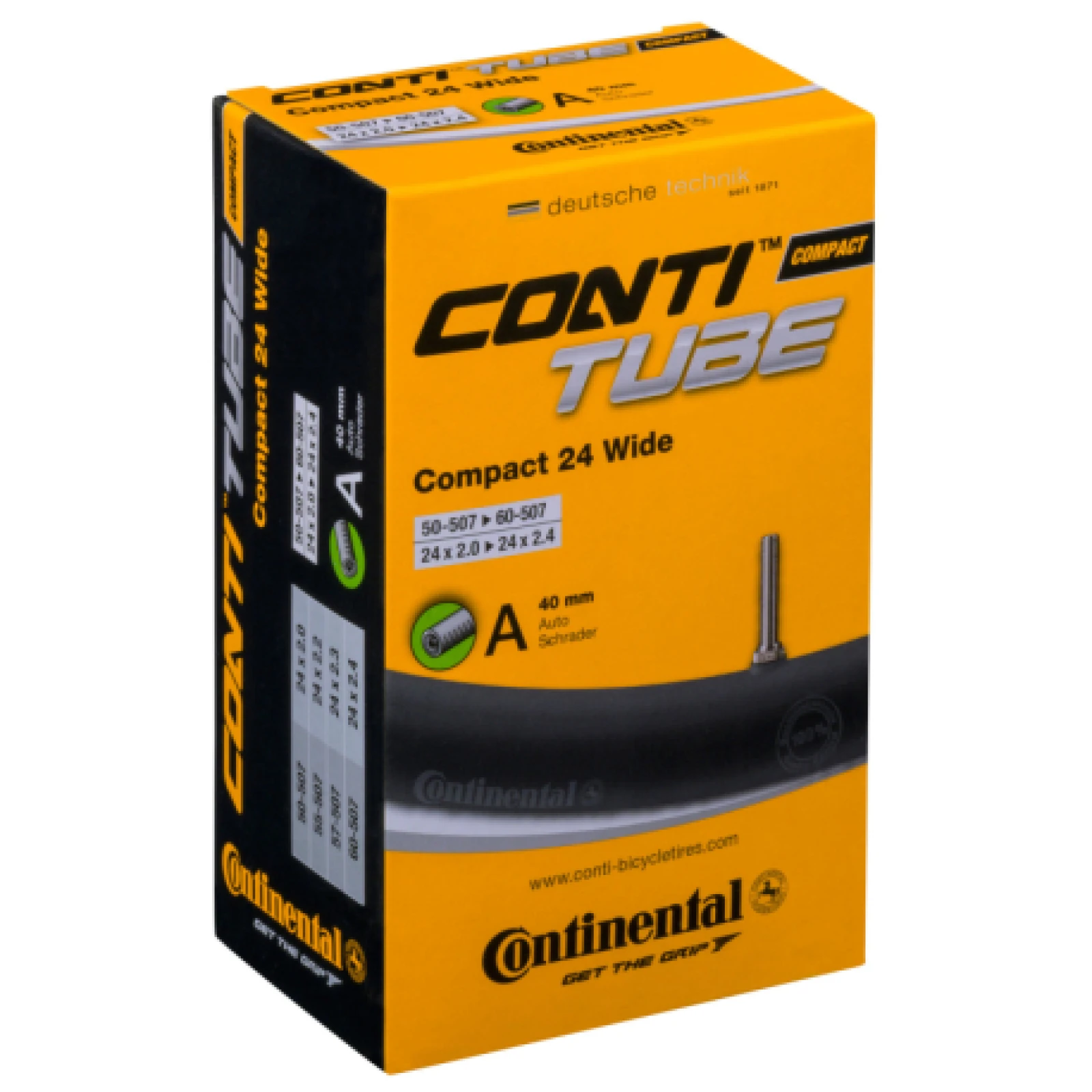 Duša na bicykel CONTINENTAL Compact 24 Wide - AV · záber 1