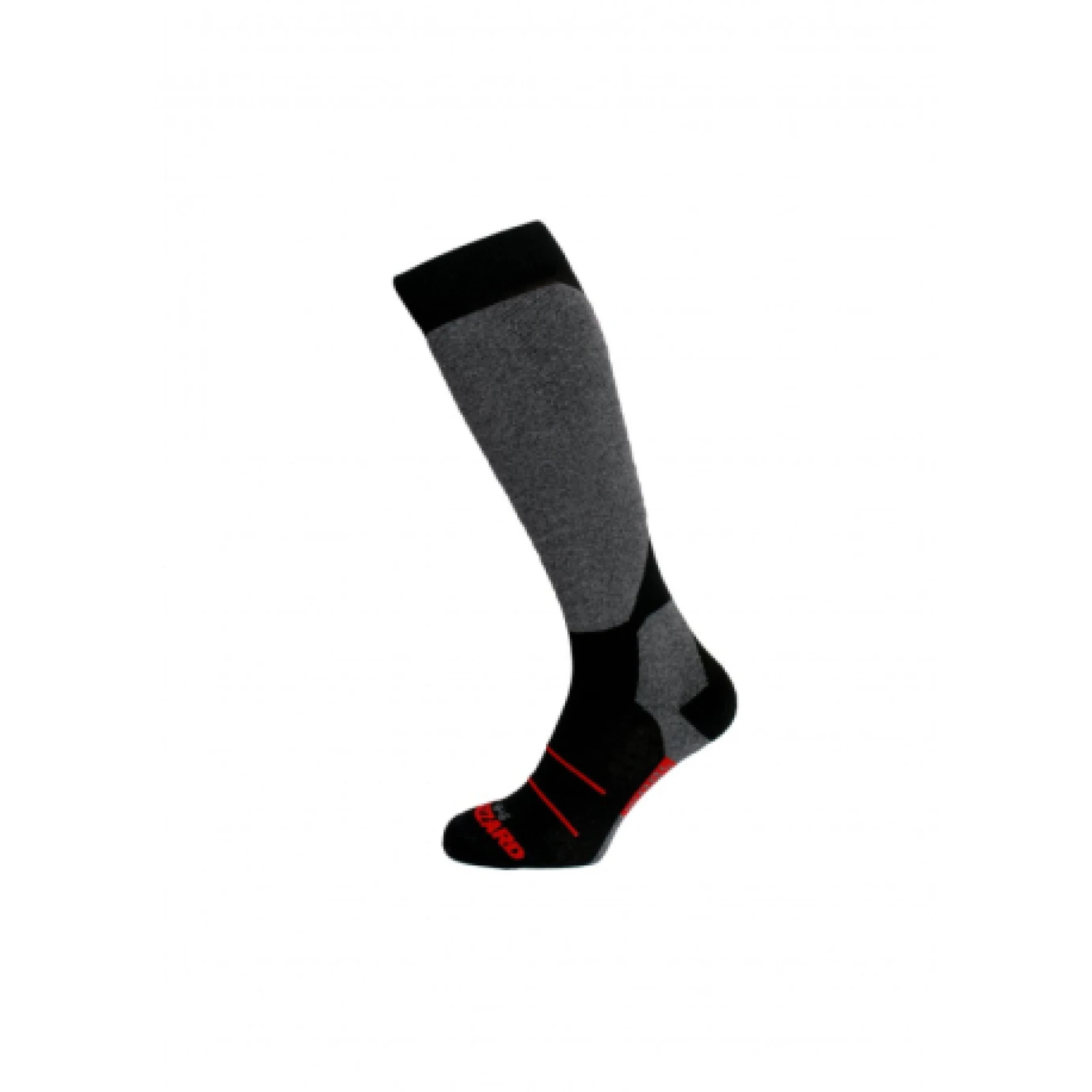 Juniorské lyžiarske podkolienky (ponožky) BLIZZARD Wool Sport Junior ski socks, black red · záber 1