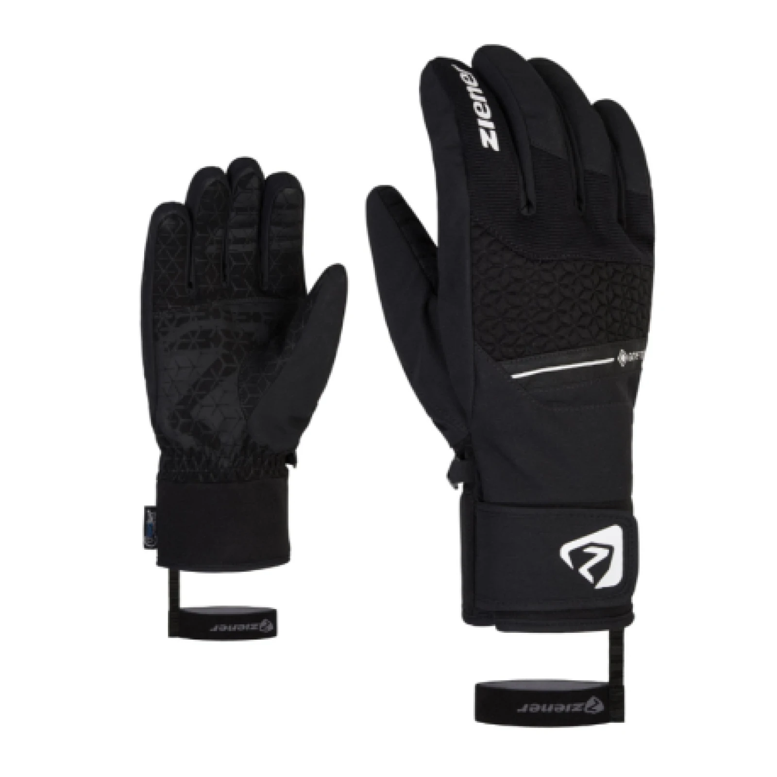 Pánske lyžiarske rukavice ZIENER GRANIT GTX-801085-12-black · záber 1