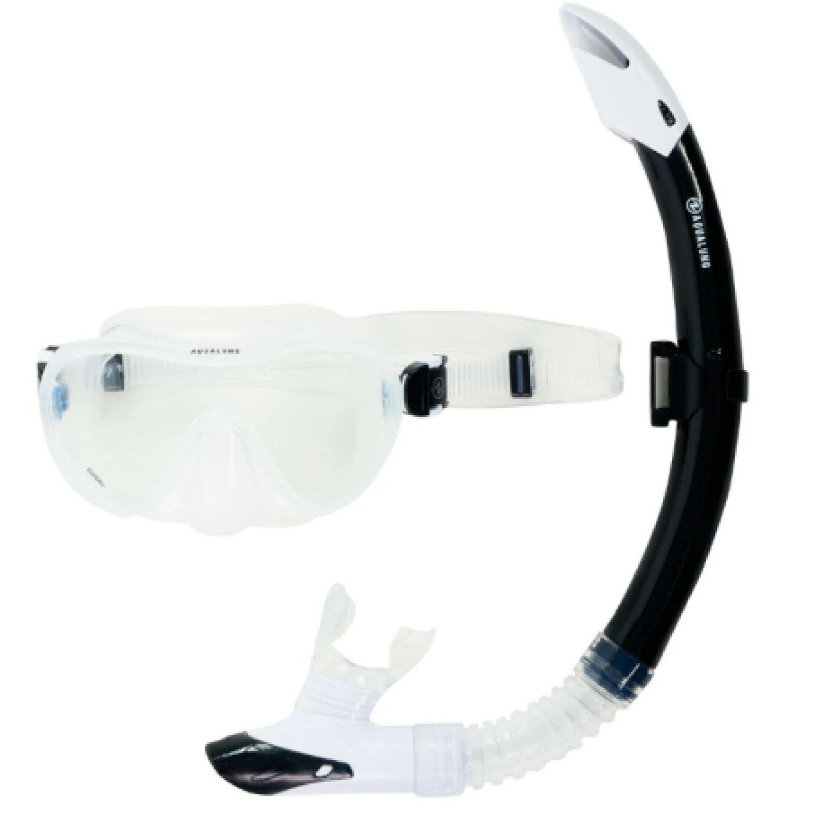 Potápačský šnorchlovací set AQUALUNG COMBO NABUL TRANSPARENT WHITE · záber 1