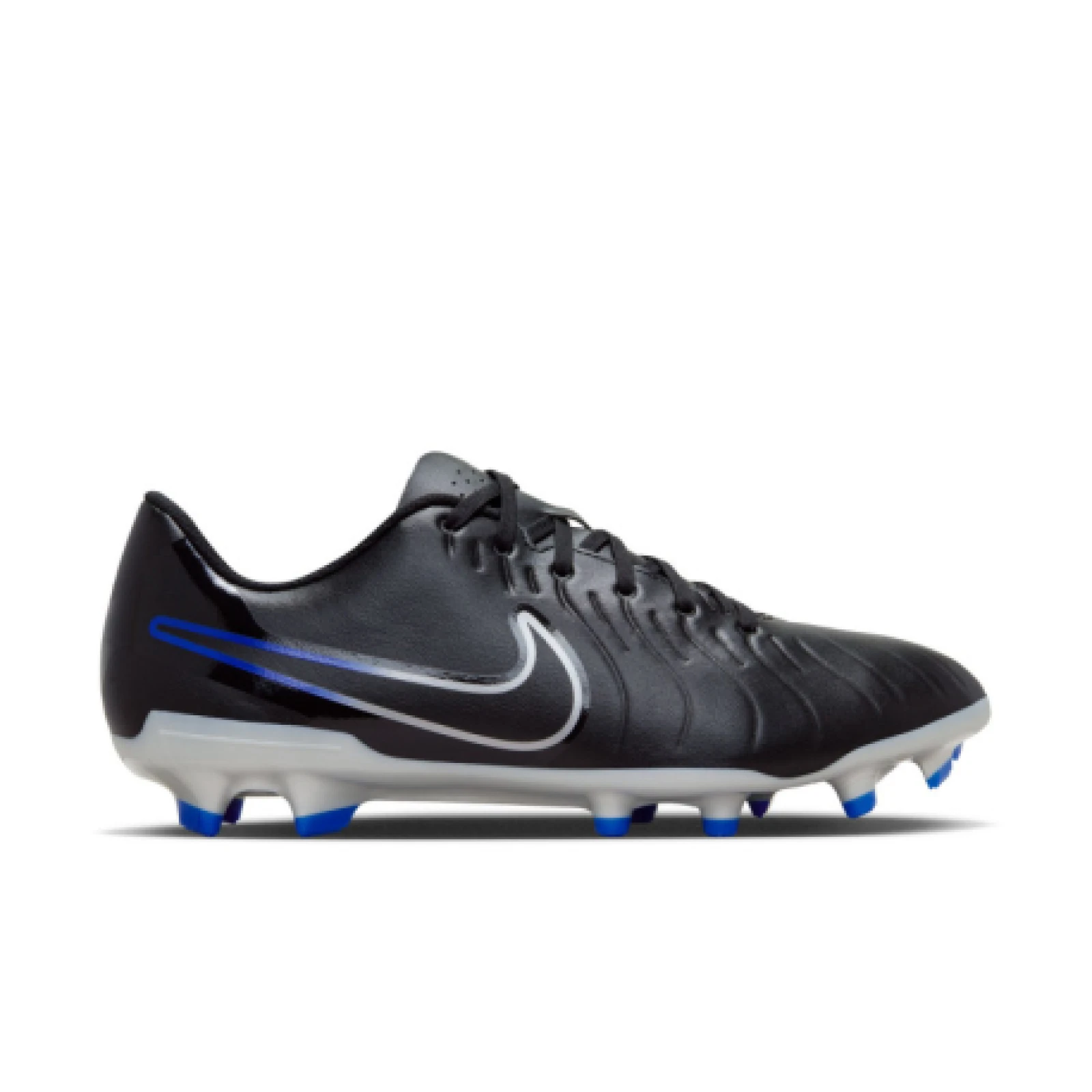 Pánske futbalové kopačky outdoorové NIKE Tiempo Legend 10 Club M FG black hyper royal chrome · záber 1