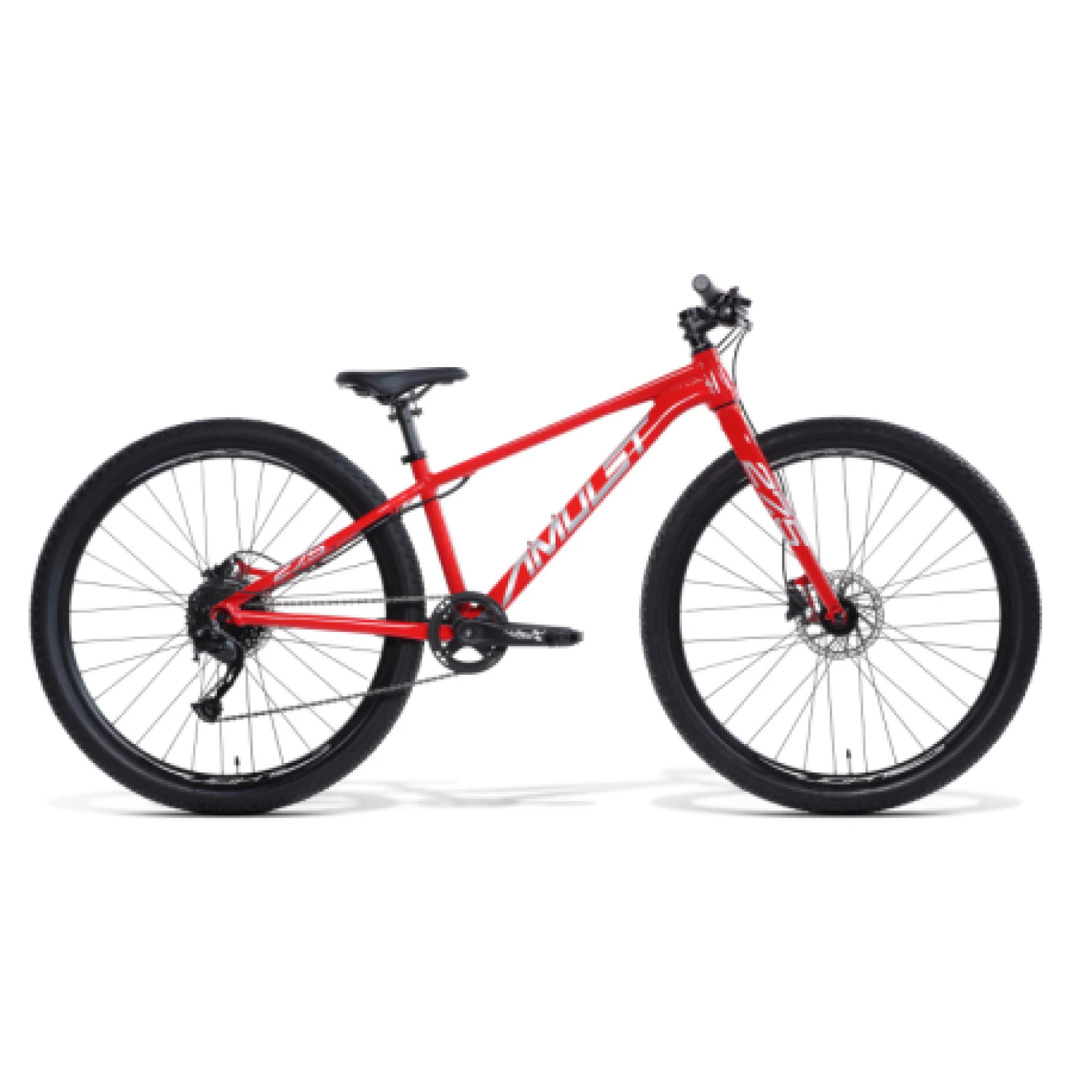 Detský horský bicykel AMULET 27.5 Tomcat 1.9, red shiny silver · záber 1