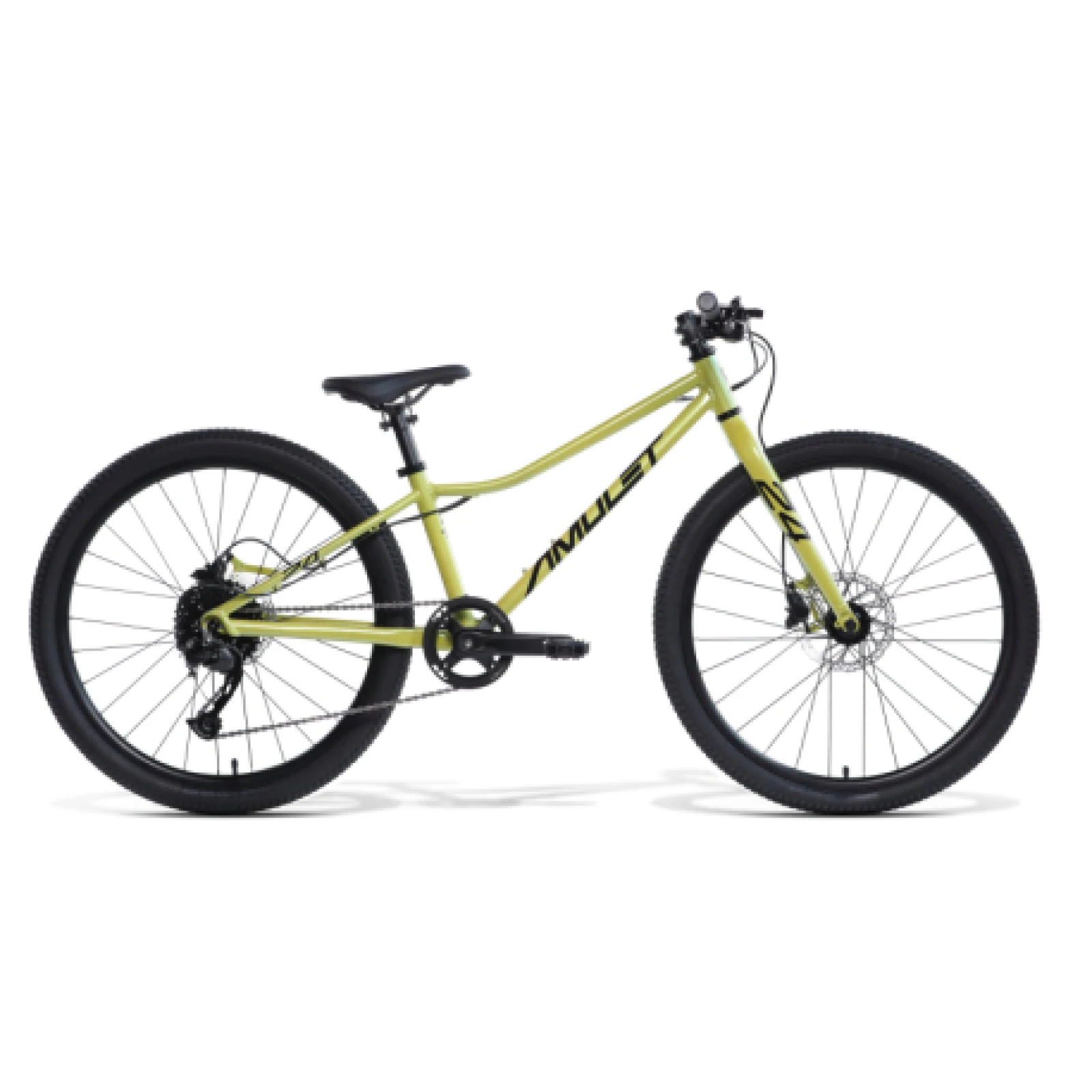 Juniorský horský bicykel AMULET 24 Youngster disc, yellow pearl black · záber 1