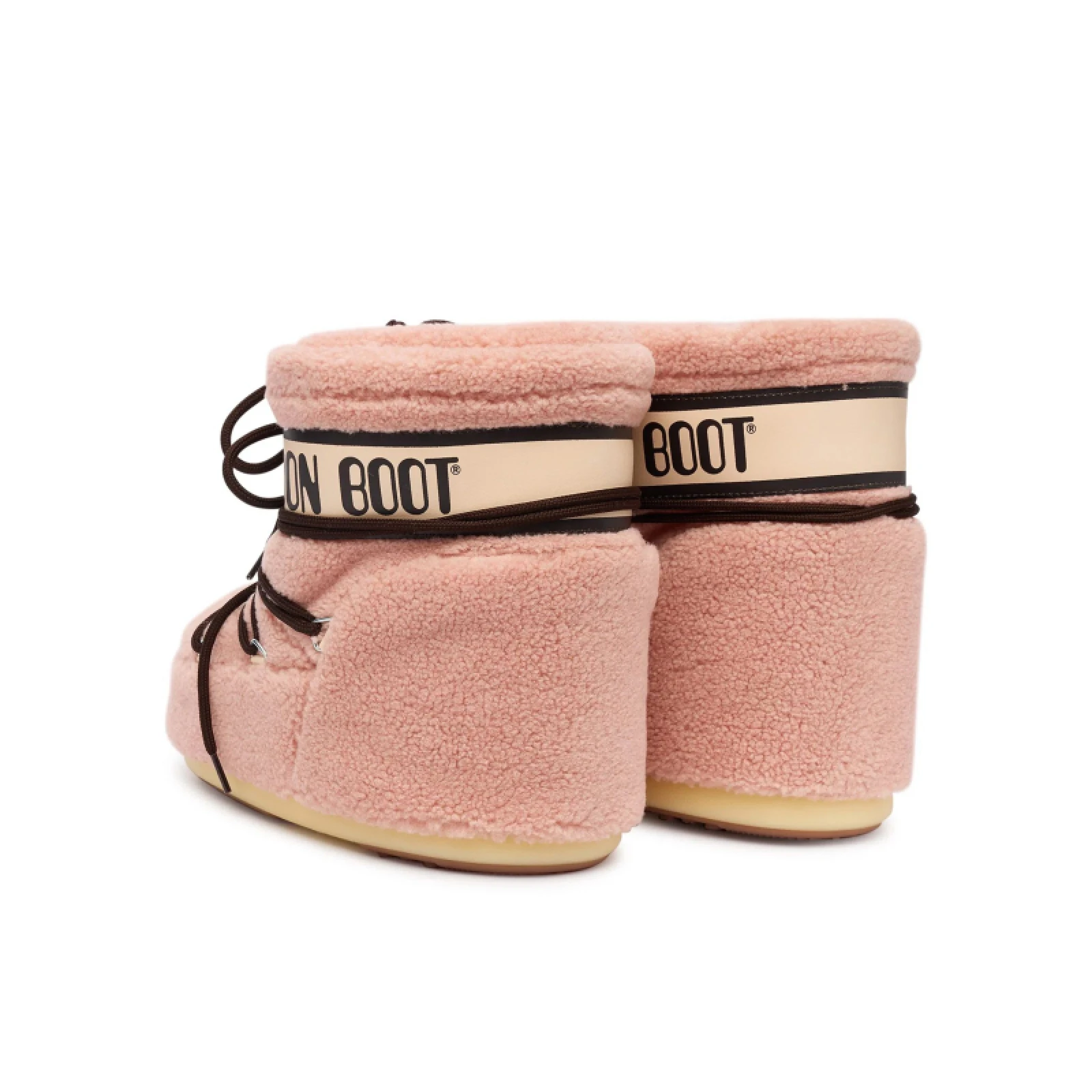 Členkové zimné topánky MOON BOOT MB ICON LOW FLEECE, J001 PINK · záber 3