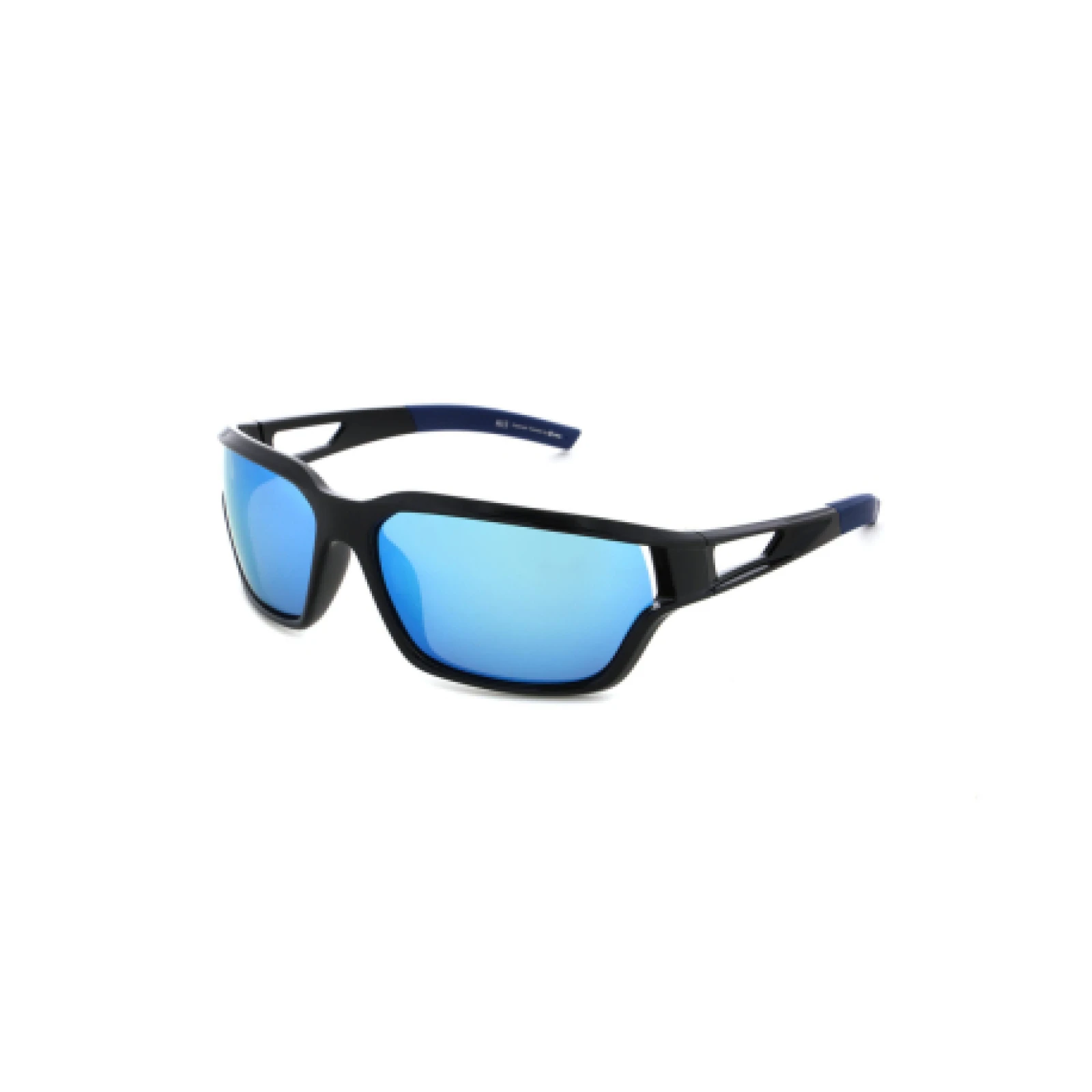 Polarizačné slnečné okuliare H.I.S. POLARIZED HPS37101-1, black, smoke with blue mirror POL, 66-15-134 · záber 1